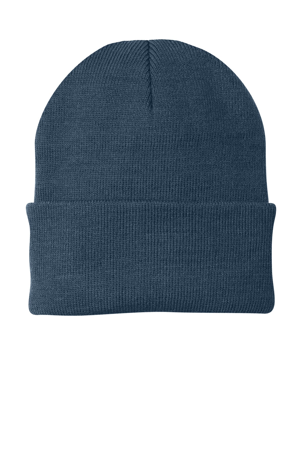 Custom logo Port Authority® Knit Cap.  CP90 in Millennium Blue