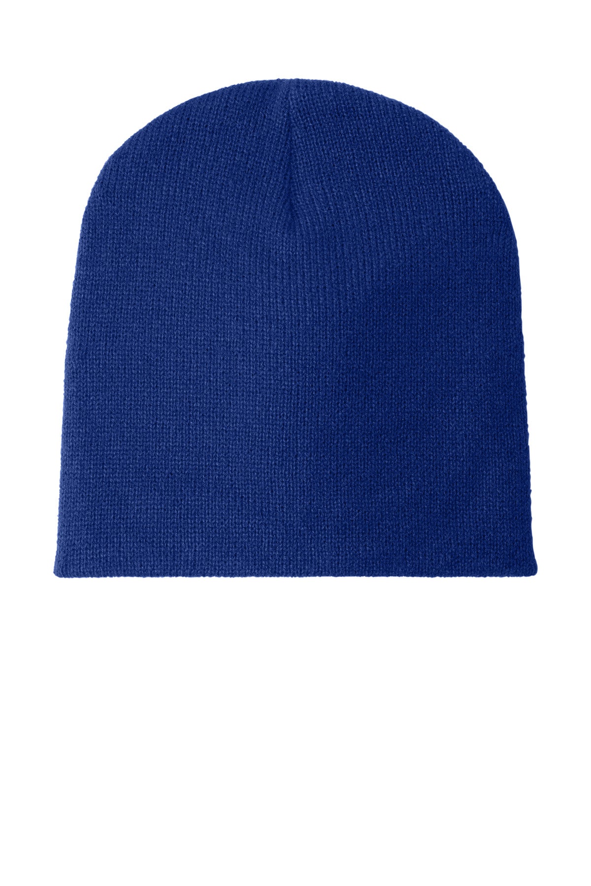 Custom logo Port Authority® Beanie Cap.  CP91 in Athletic Royal