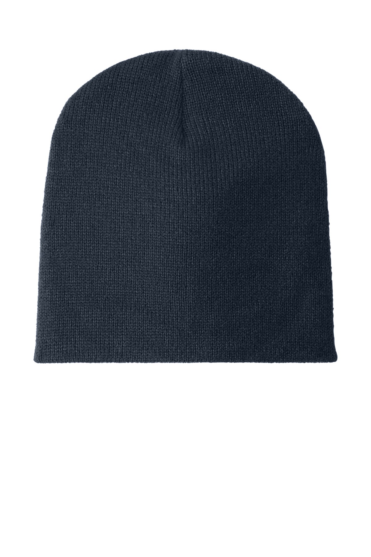 Custom logo Port Authority® Beanie Cap.  CP91 in Navy