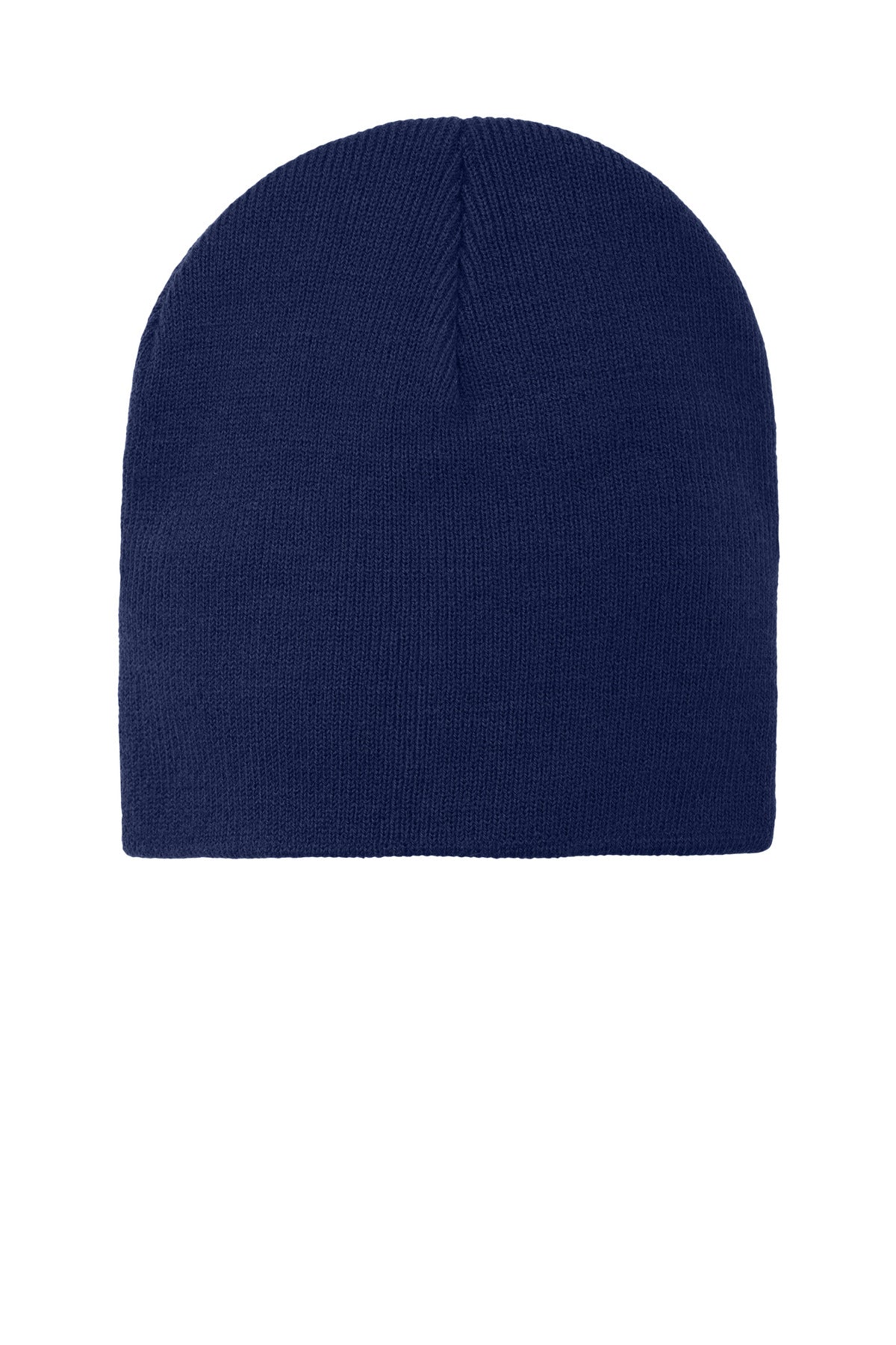 Custom logo Port Authority® Knit Skull Cap.  CP94 in Navy