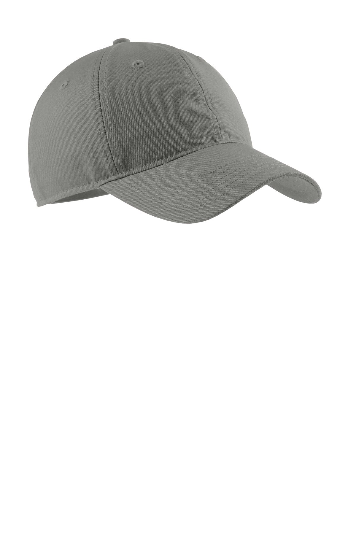Custom logo Port Authority® Soft Brushed Canvas Cap. CP96 in Deep Smoke