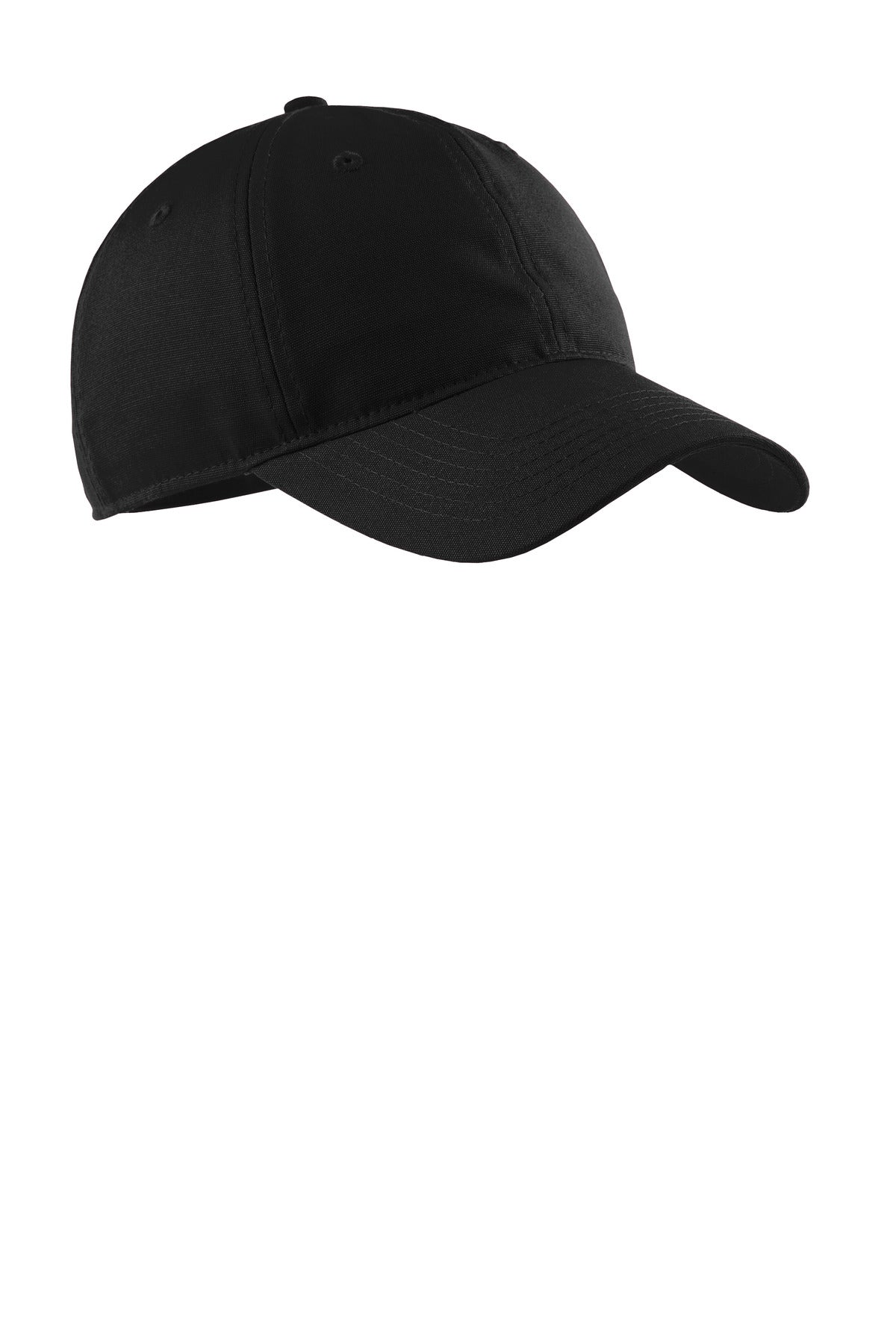 Custom logo Port Authority® Soft Brushed Canvas Cap. CP96 in Black
