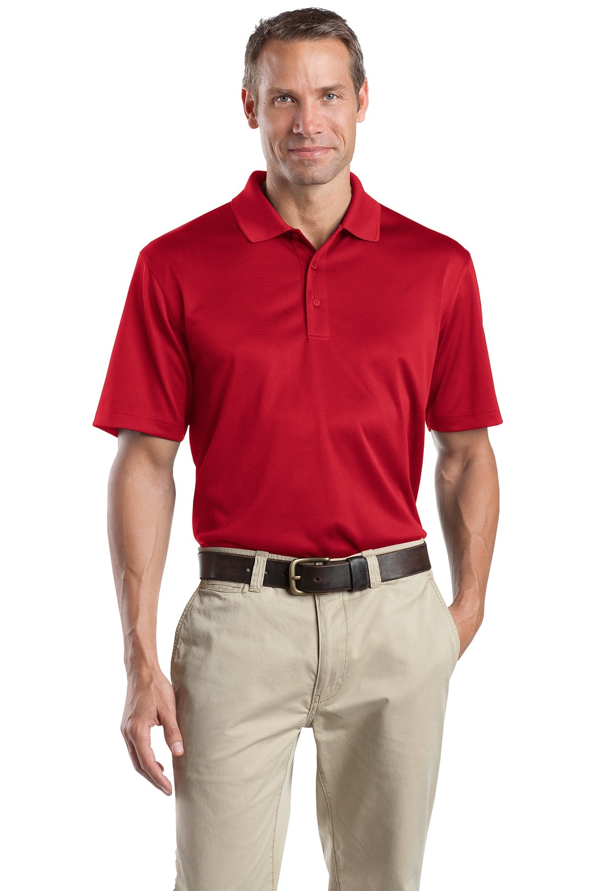 Custom logo CornerStone® - Select Snag-Proof Polo. CS412 in Red