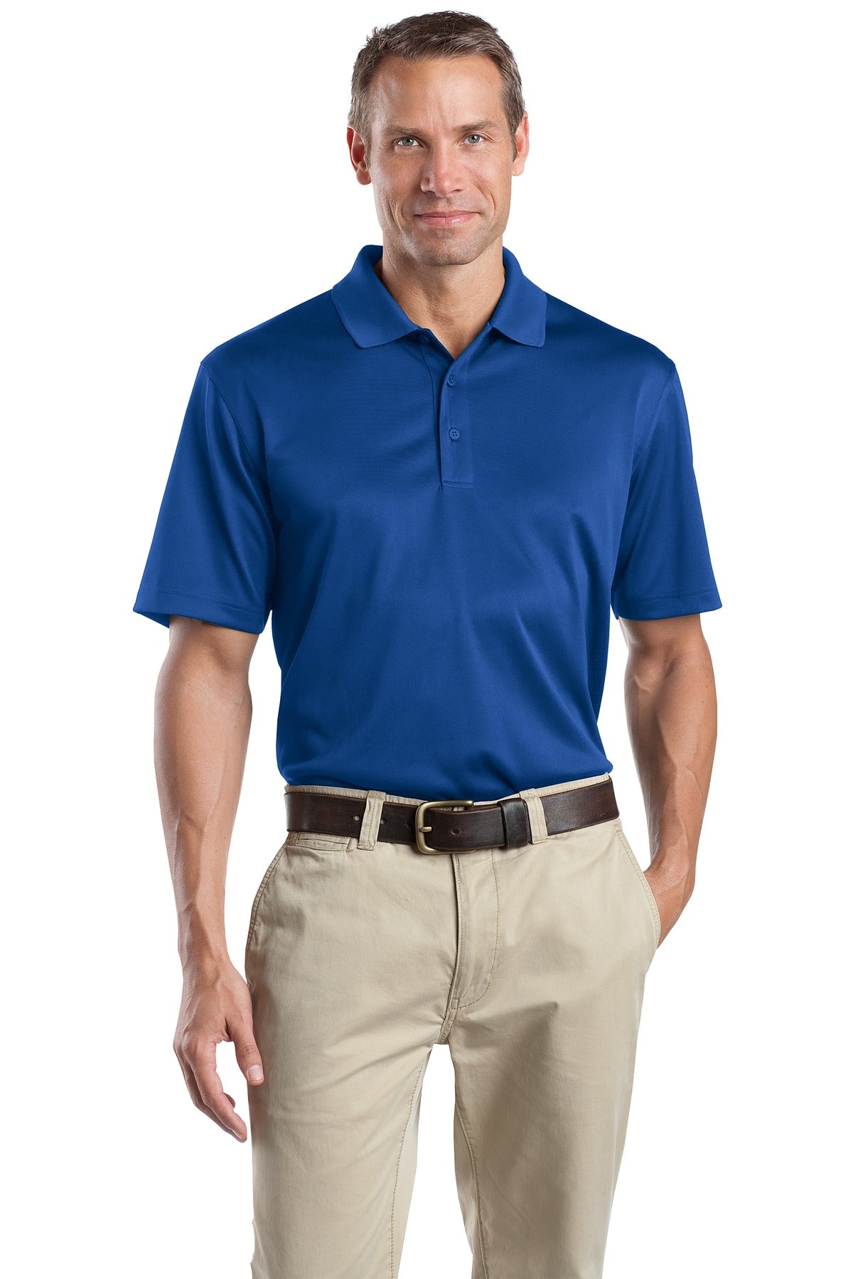 Custom logo CornerStone® - Select Snag-Proof Polo. CS412 in Royal