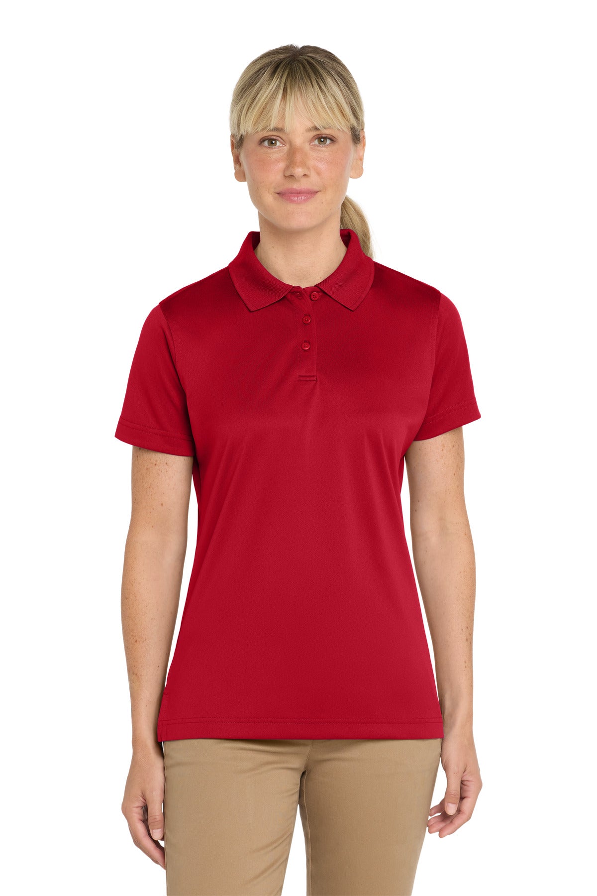 Custom logo CornerStone® Women's Select Snag-Proof Polo. CS413 in Red