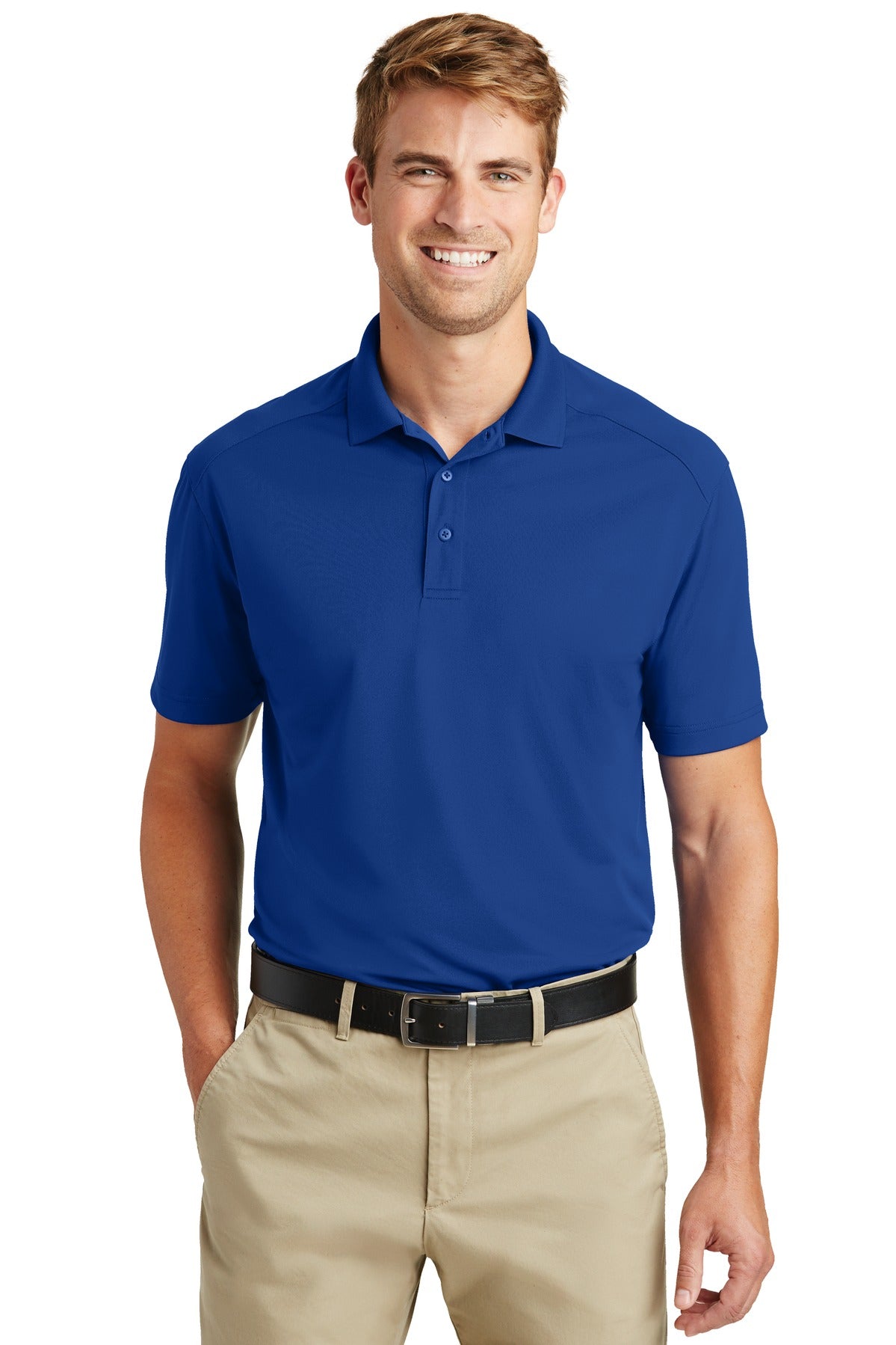 Custom logo CornerStone® Select Lightweight Snag-Proof Polo. CS418 in Royal