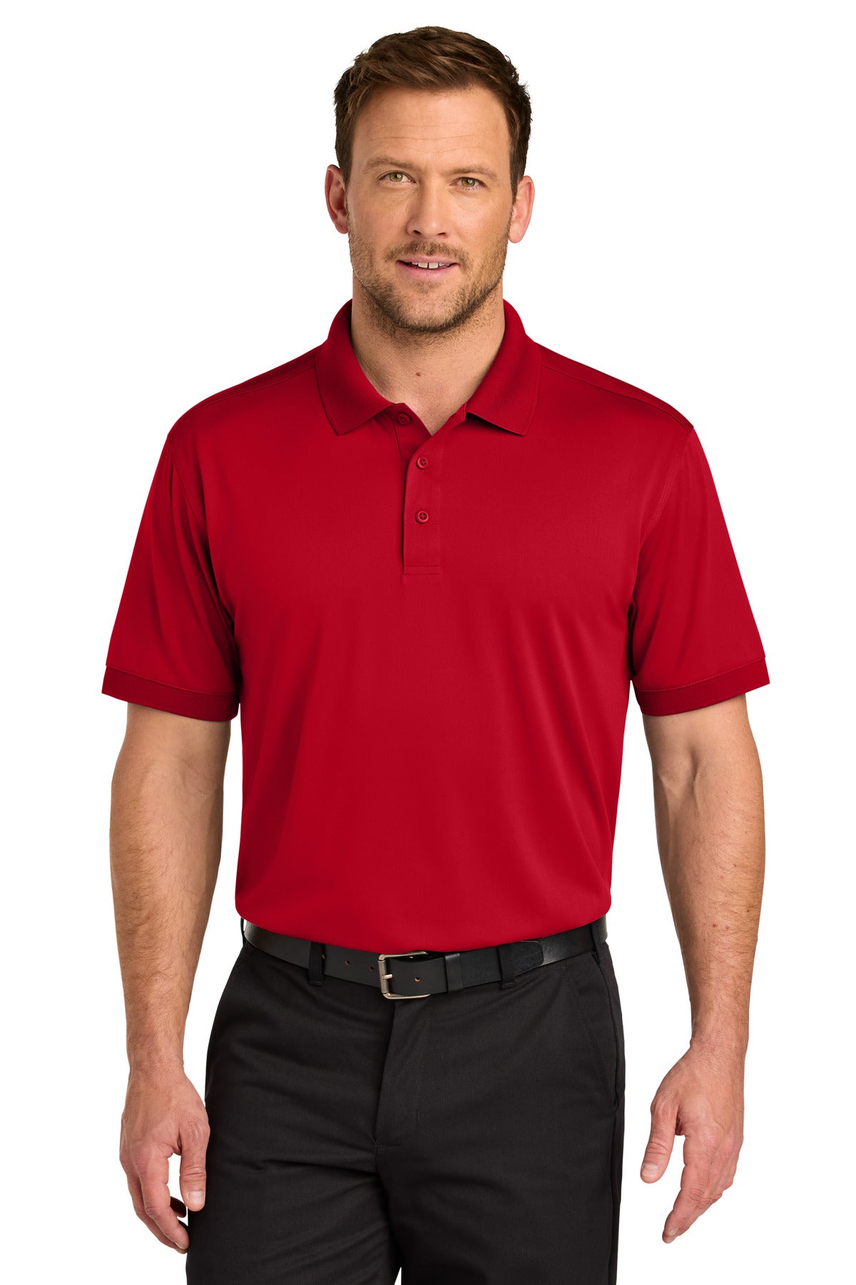 Custom logo CornerStone® Workwear Pro Polo CS450 in Red