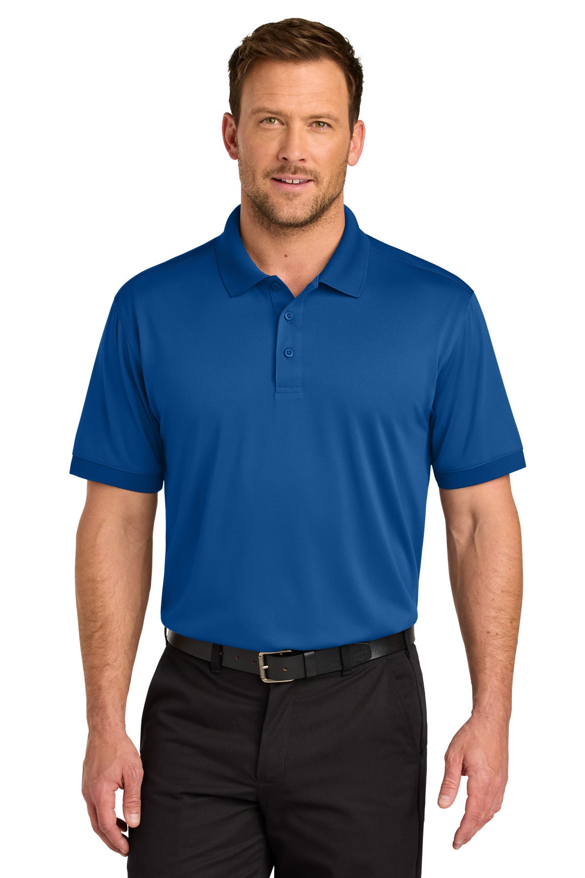 Custom logo CornerStone® Workwear Pro Polo CS450 in Royal