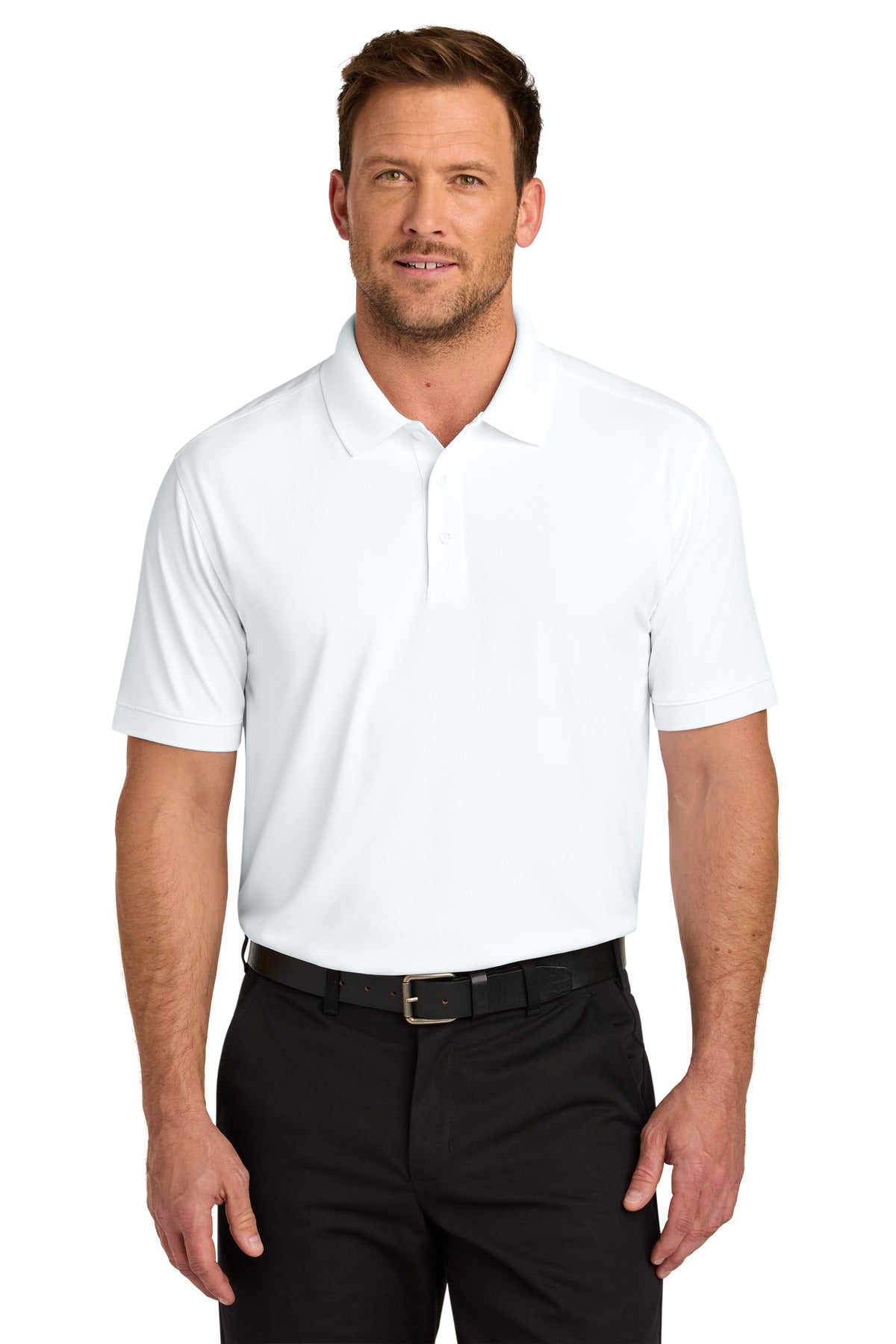 Custom logo CornerStone® Workwear Pro Polo CS450 in White