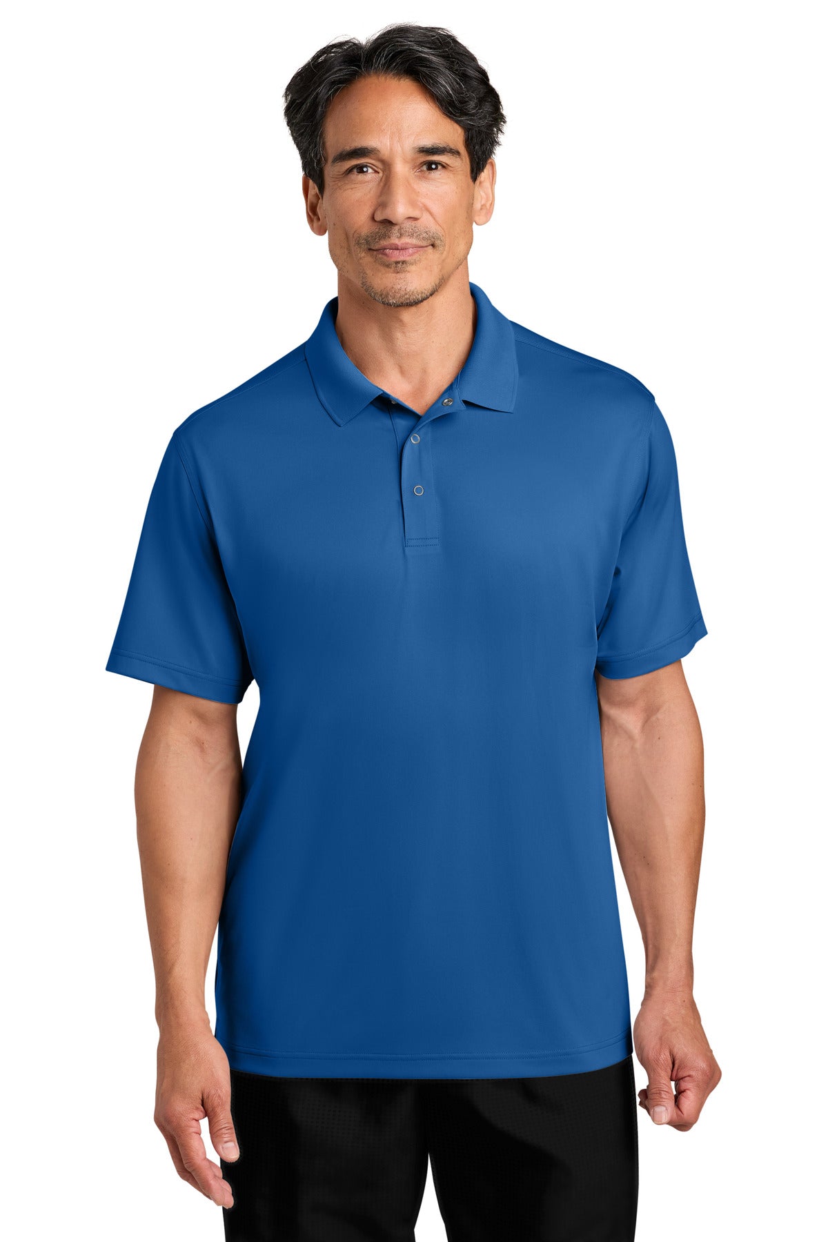 Custom logo CornerStone® Workwear Pro Gripper Polo CS454 in Royal