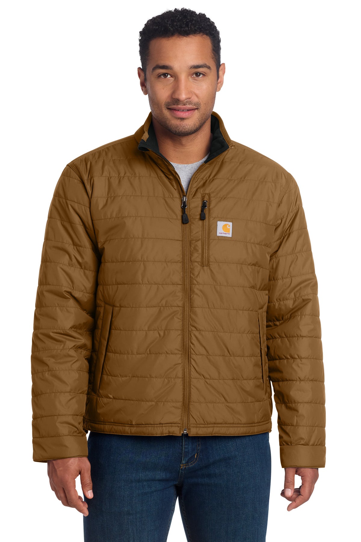 Custom logo Carhartt ® Gilliam Jacket. CT102208 in Carhartt Brown
