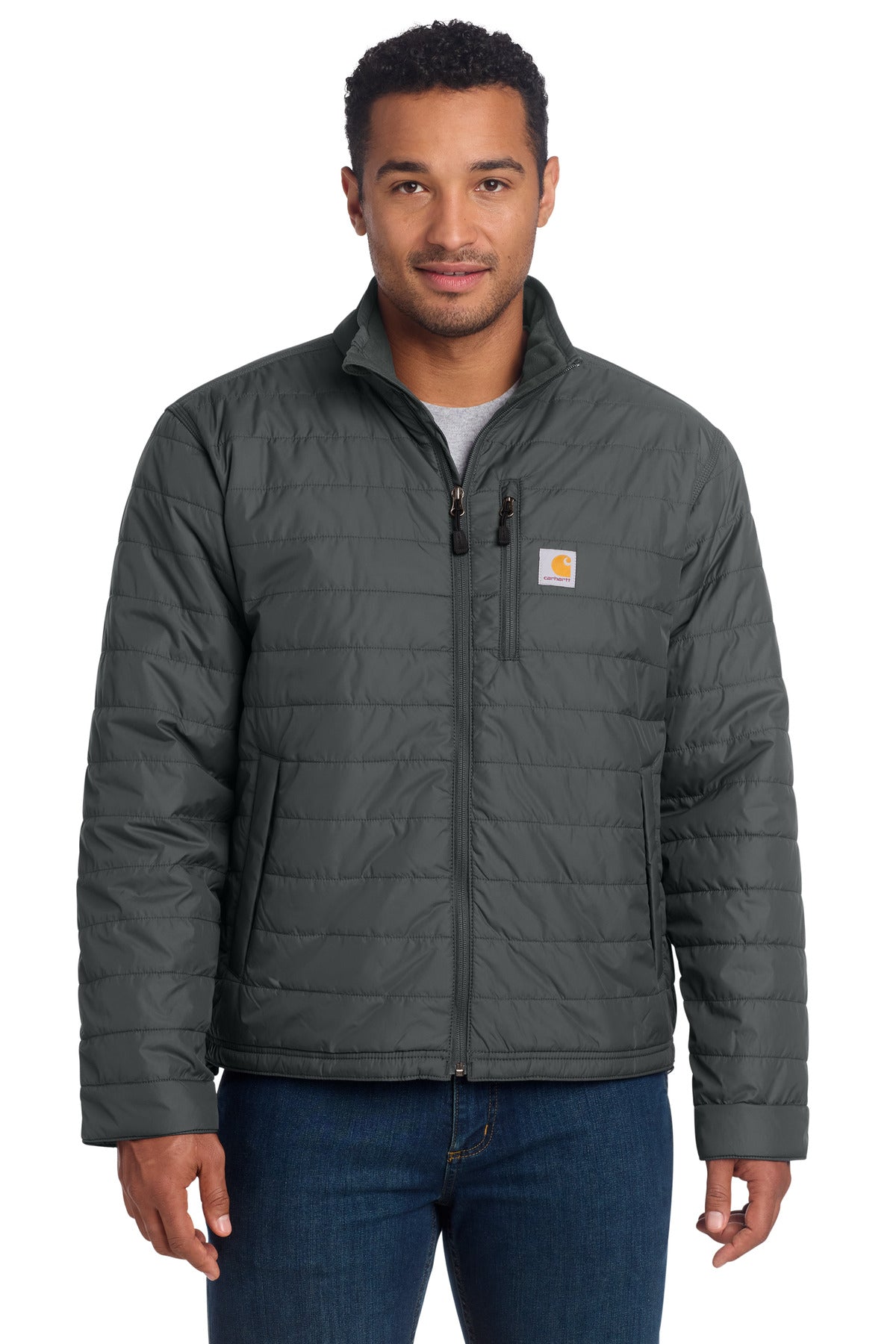 Custom logo Carhartt ® Gilliam Jacket. CT102208 in Shadow Grey