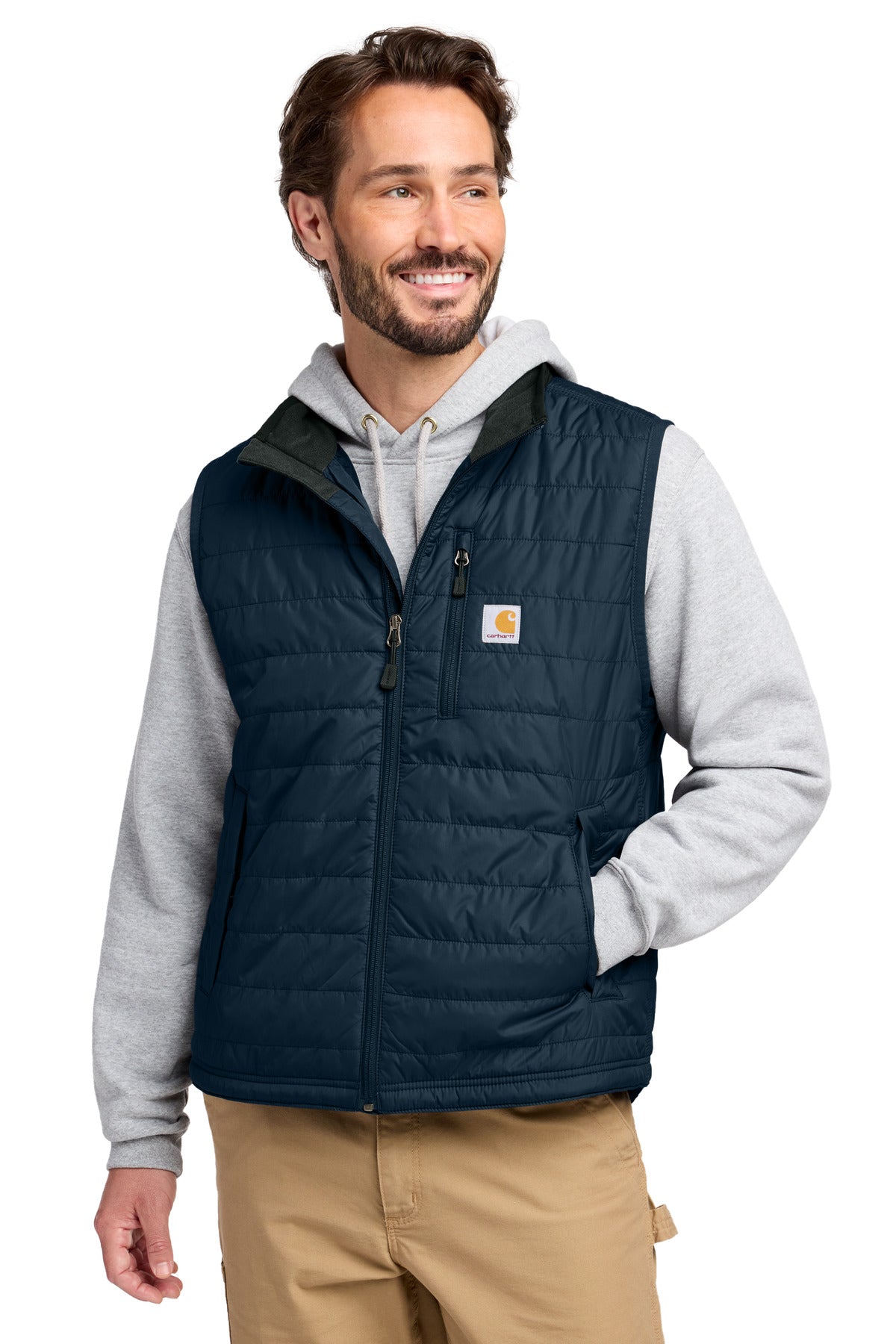 Custom logo Carhartt® Gilliam Vest CT102286 in Navy