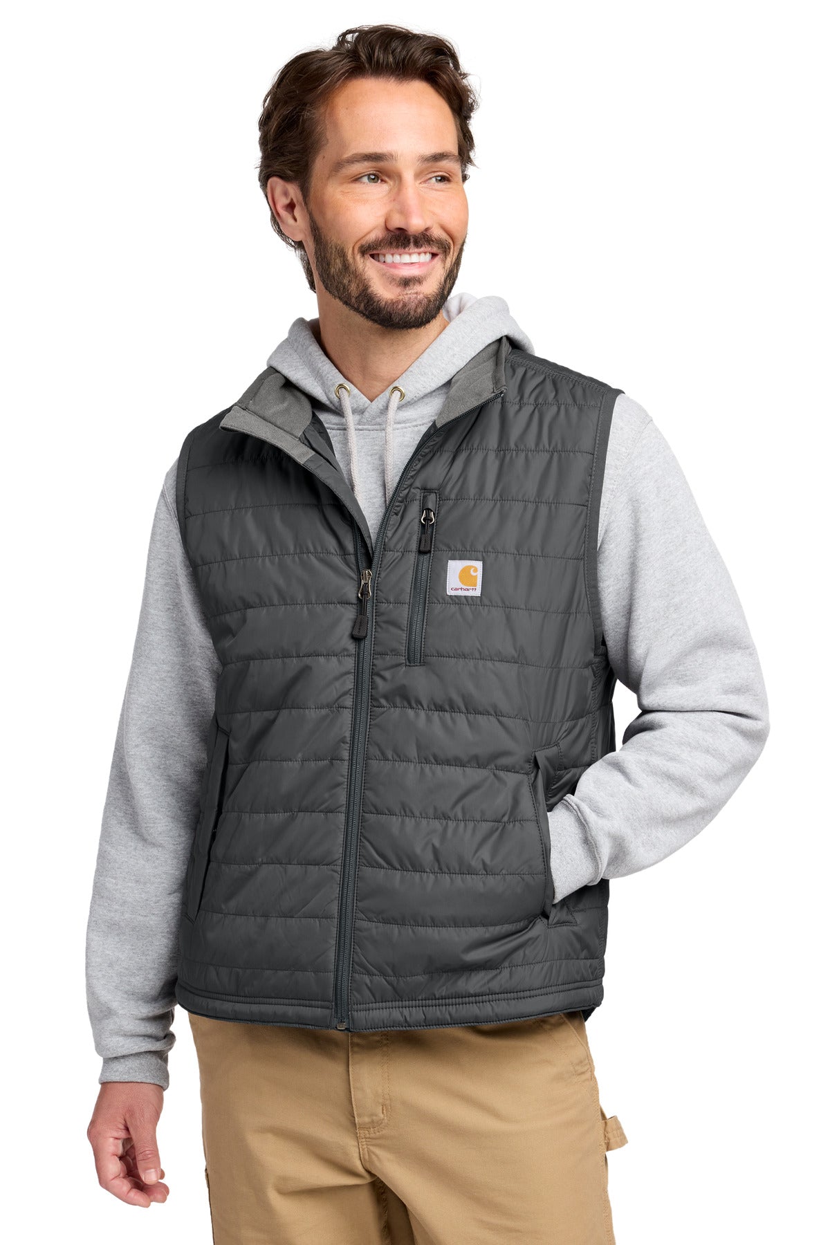 Custom logo Carhartt® Gilliam Vest CT102286 in Shadow Grey