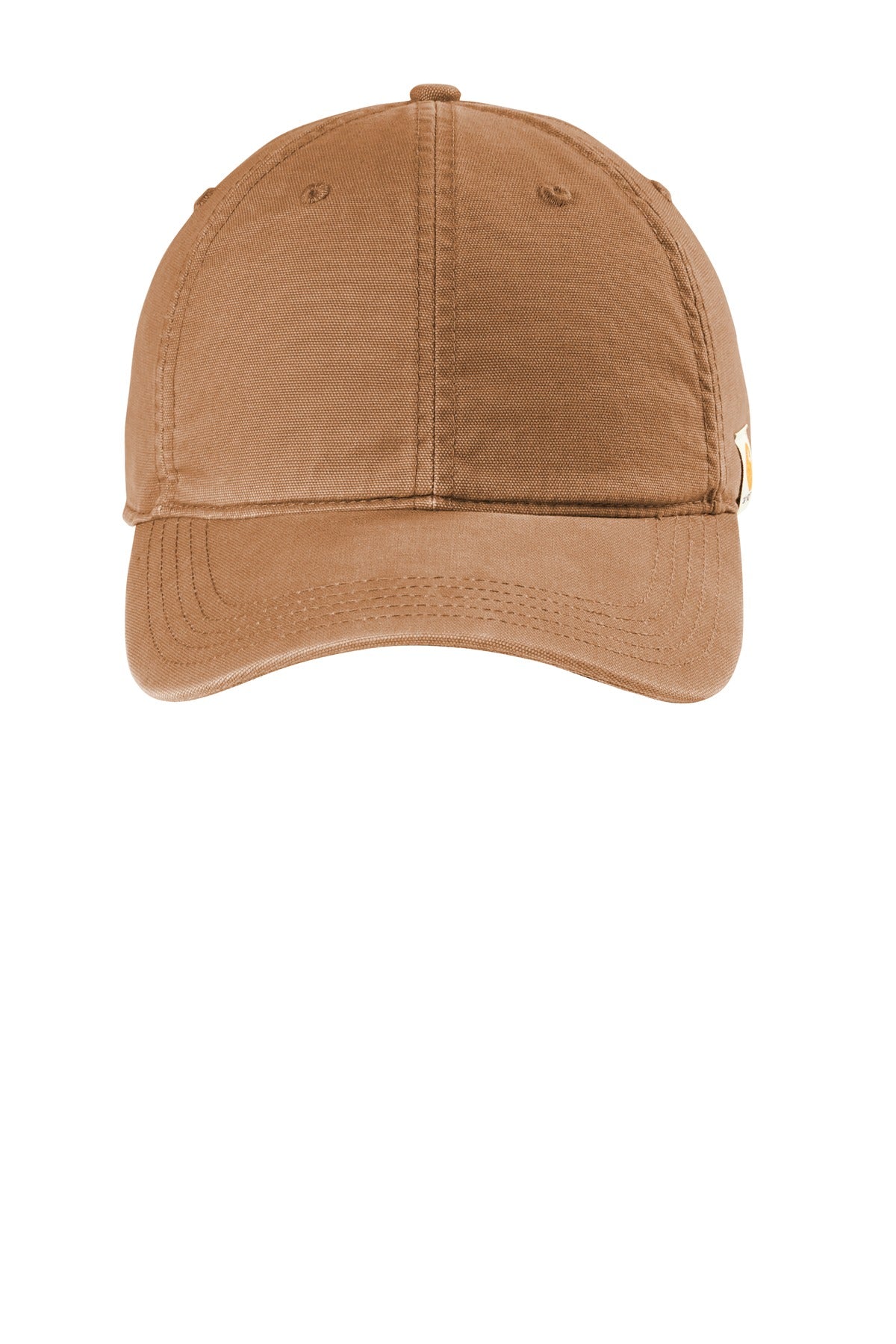 Custom logo Carhartt® Cotton Canvas Cap CT103938 in Carhartt Brown