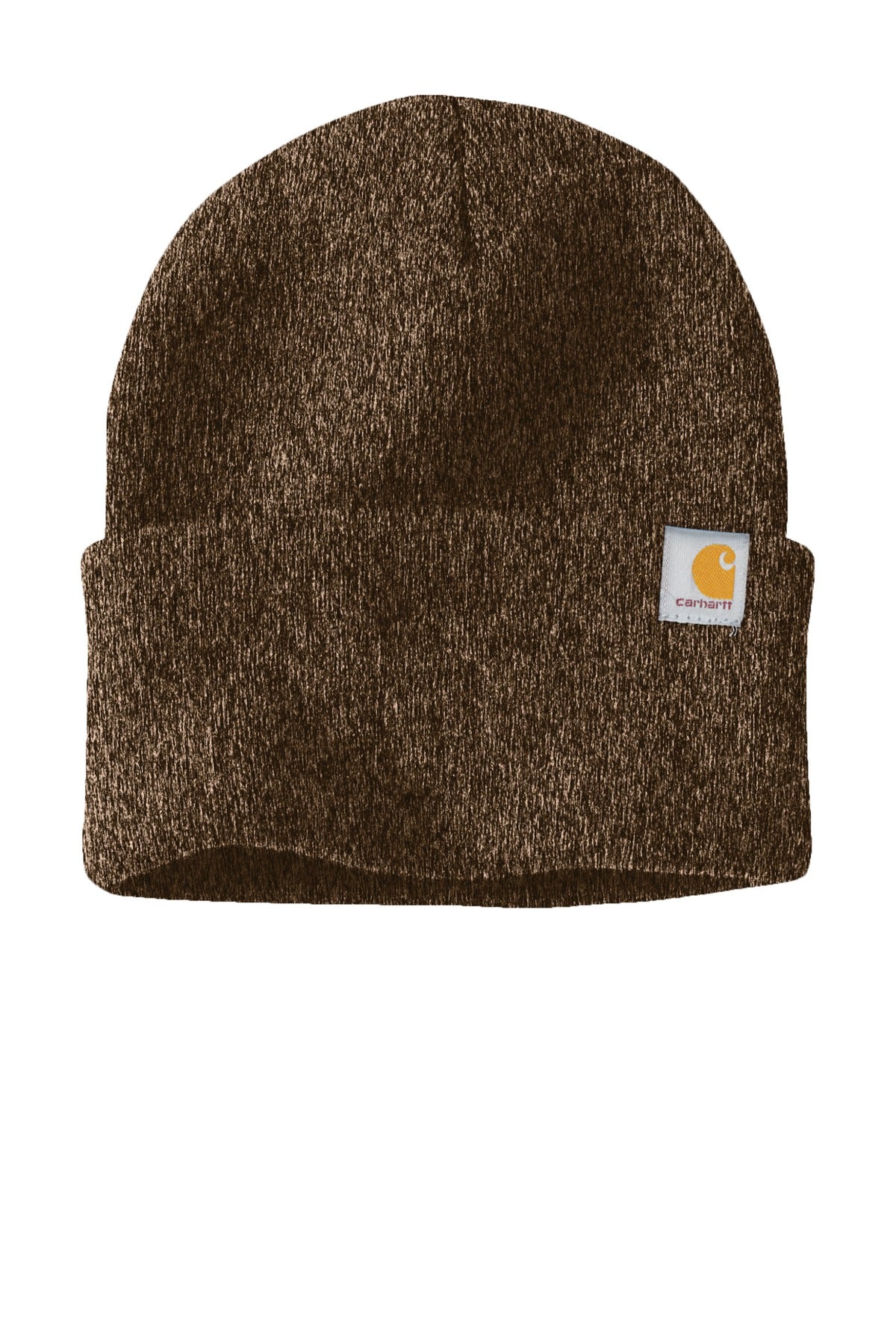 Custom logo Carhartt® Watch Cap 2.0 CT104597 in Dark Brown/ Sandstone