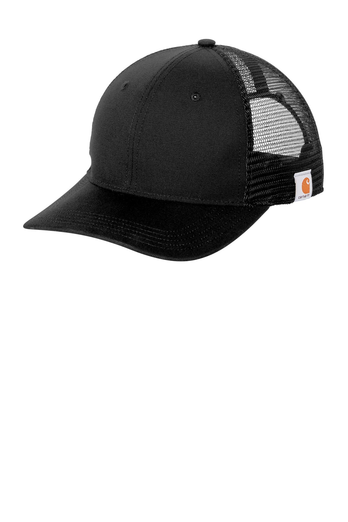 Custom logo Carhartt® Canvas Mesh Back Cap CT105298 in Black