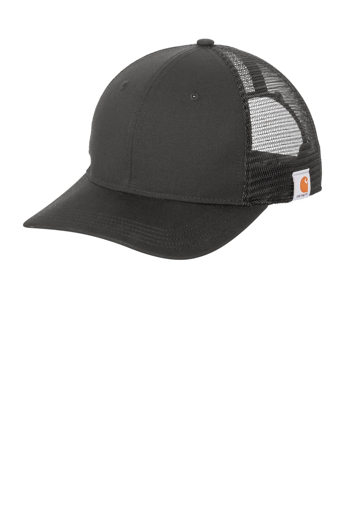 Custom logo Carhartt® Canvas Mesh Back Cap CT105298 in Shadow Grey