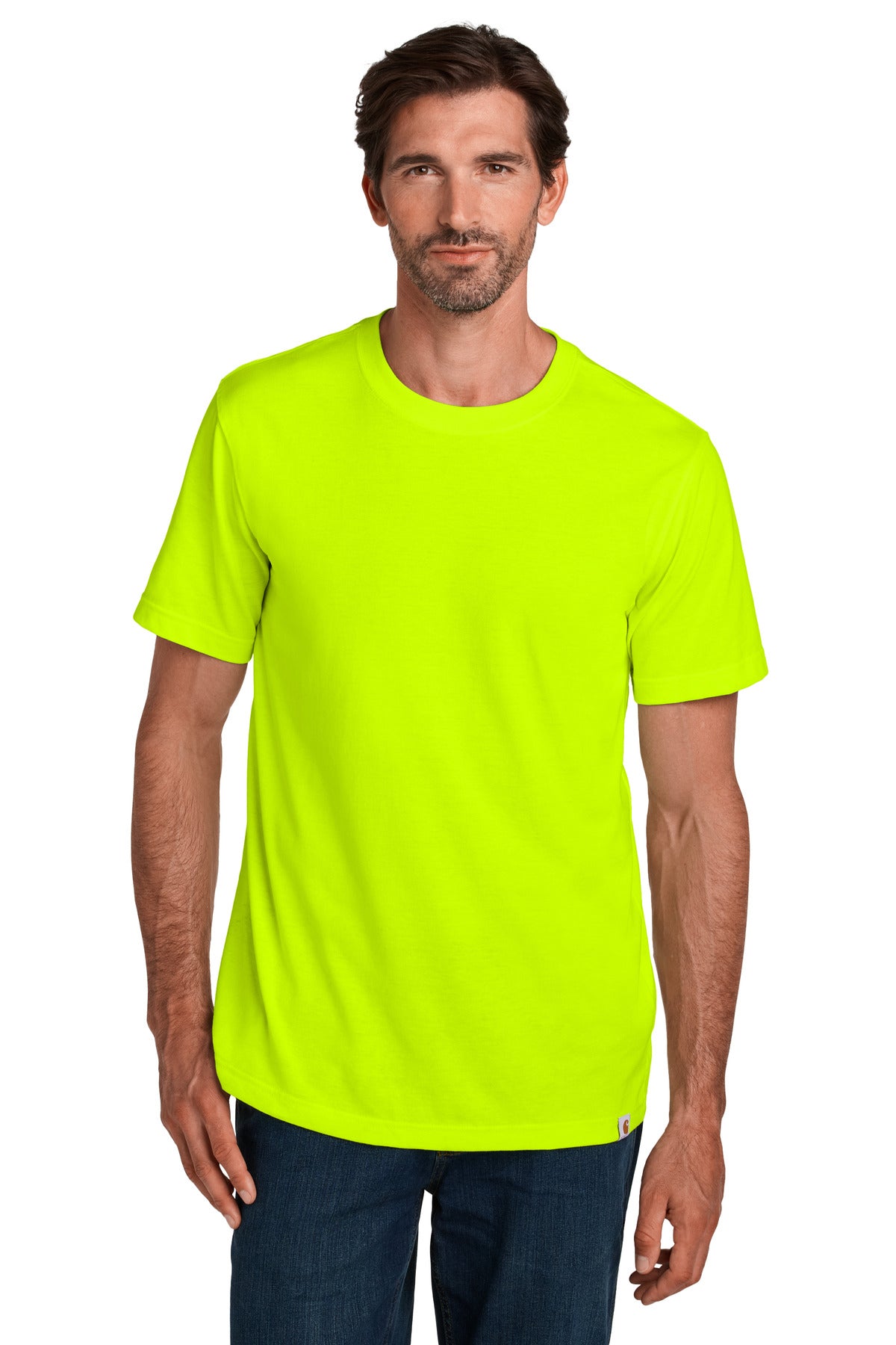 Custom logo Carhartt® Short Sleeve T-Shirt CT106020 in Brite Lime