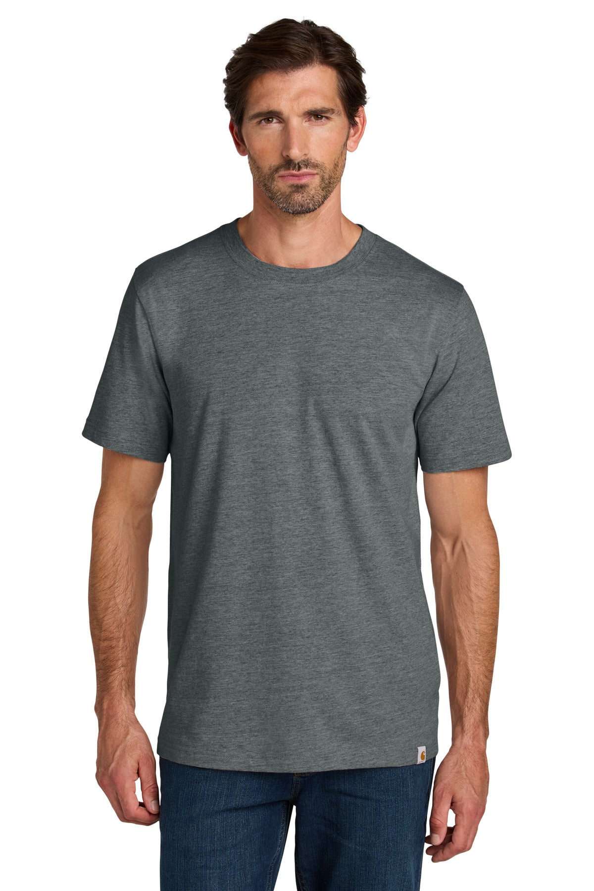 Custom logo Carhartt® Short Sleeve T-Shirt CT106020 in Carbon Heather
