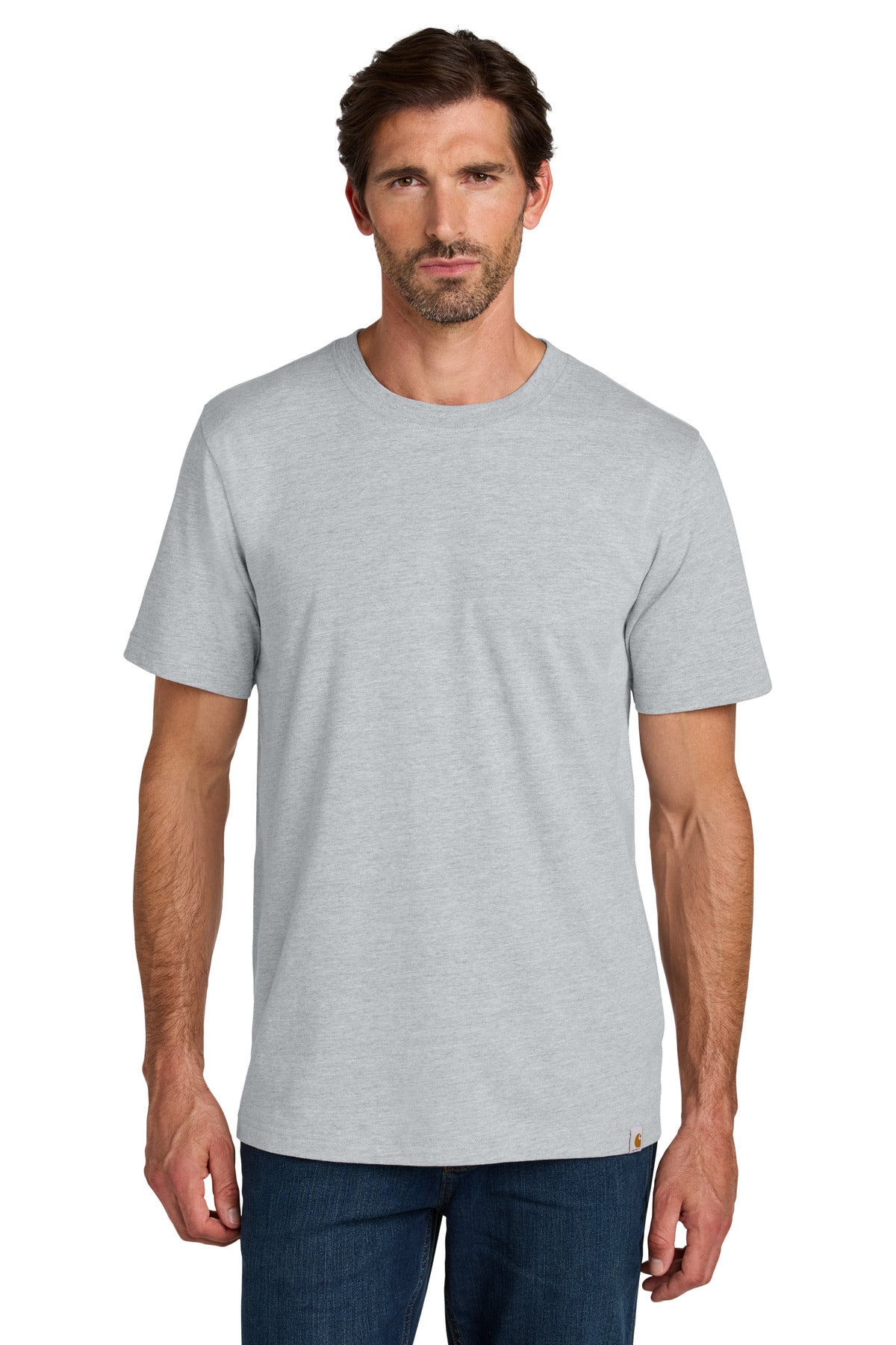 Custom logo Carhartt® Short Sleeve T-Shirt CT106020 in Heather Grey