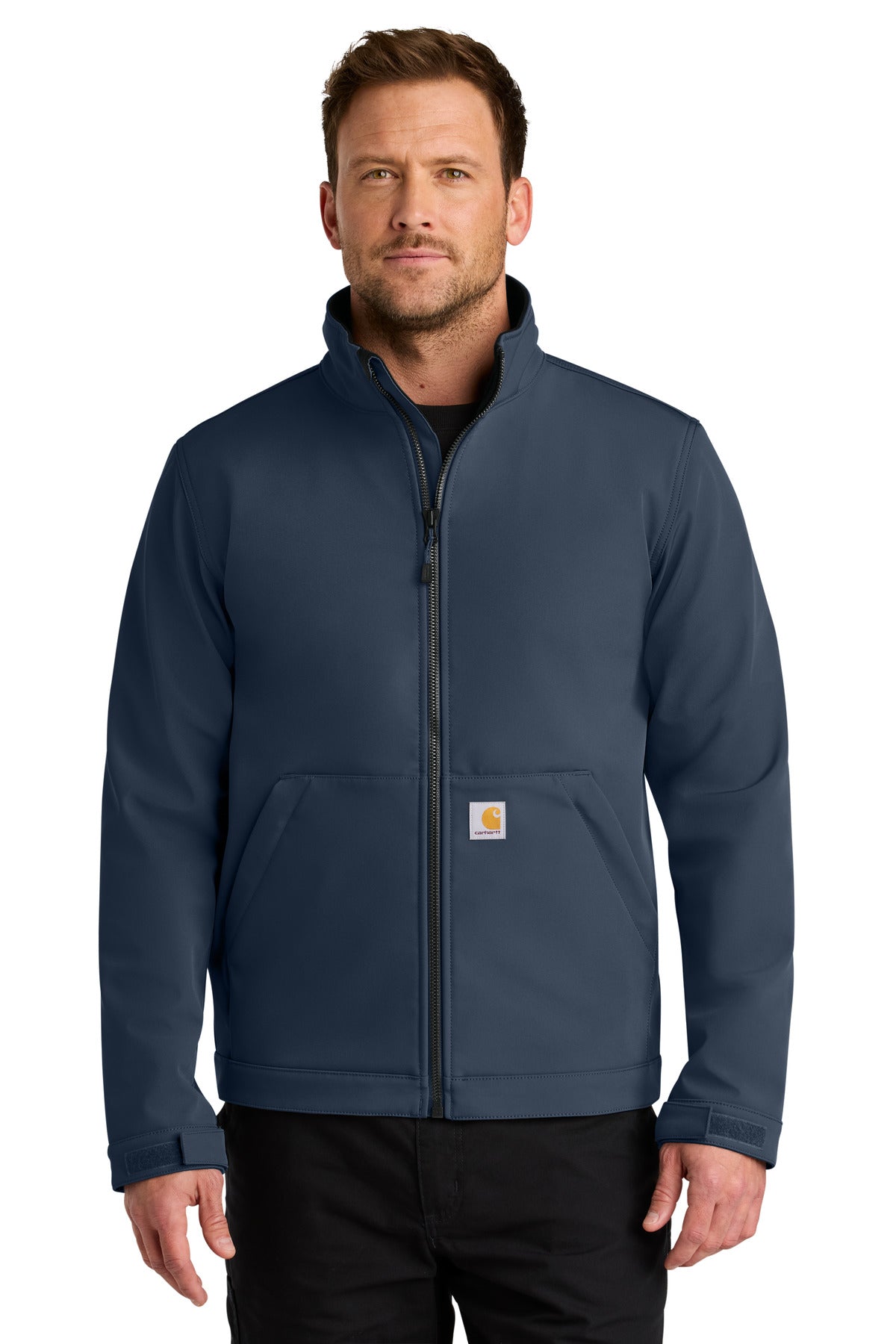 Custom logo Carhartt® Rain Defender® Soft Shell Jacket CT106438 in Navy