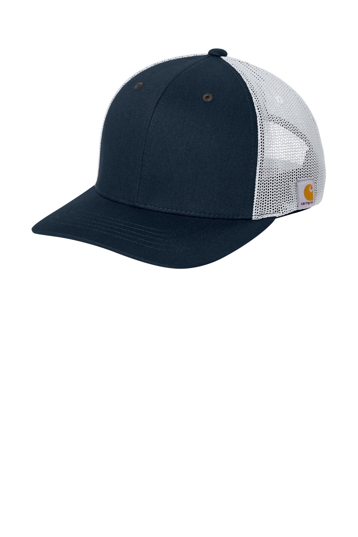 Custom logo Carhartt® Flexfit 110® Mesh Back Cap CT106577 in Navy/ White