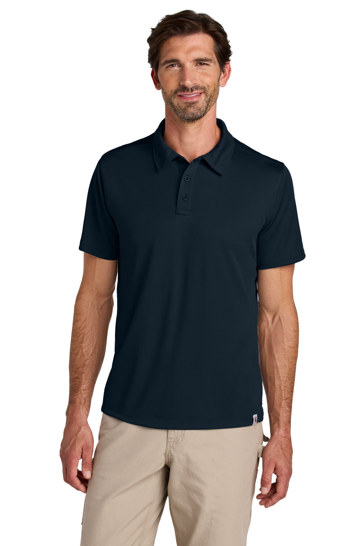 Custom logo Carhartt Force® Sun Defender™ Polo CT106899 in Navy