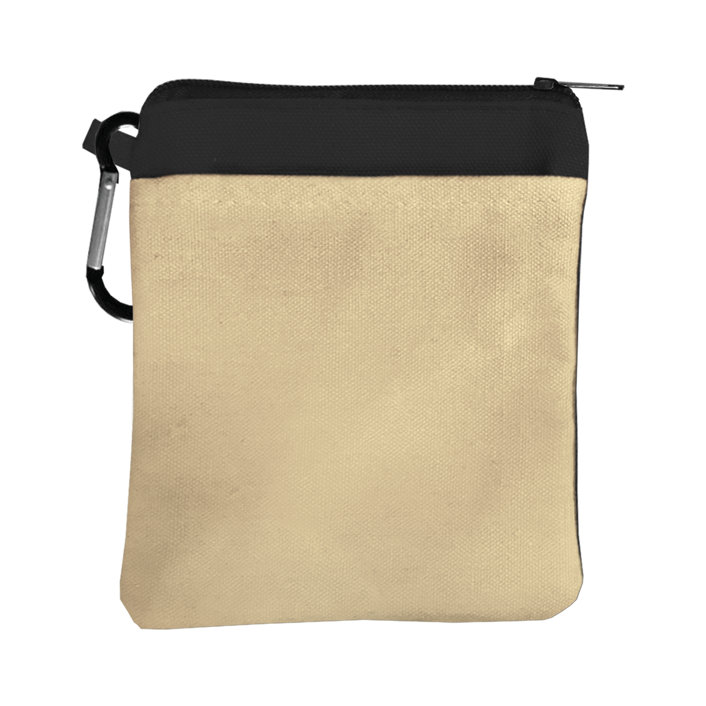 Canvas Zipper Pouch with Carabiner