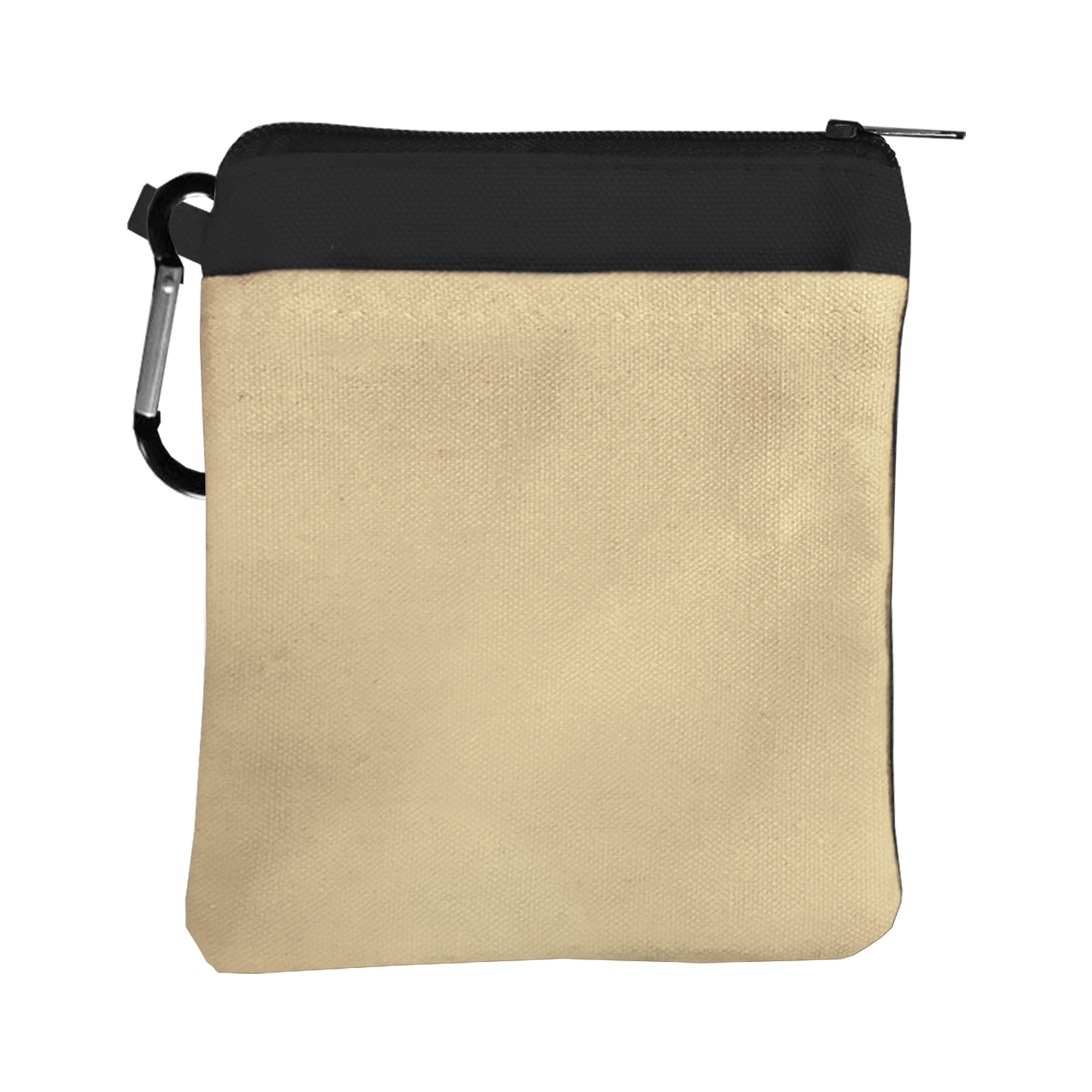 Canvas Zipper Pouch with Carabiner