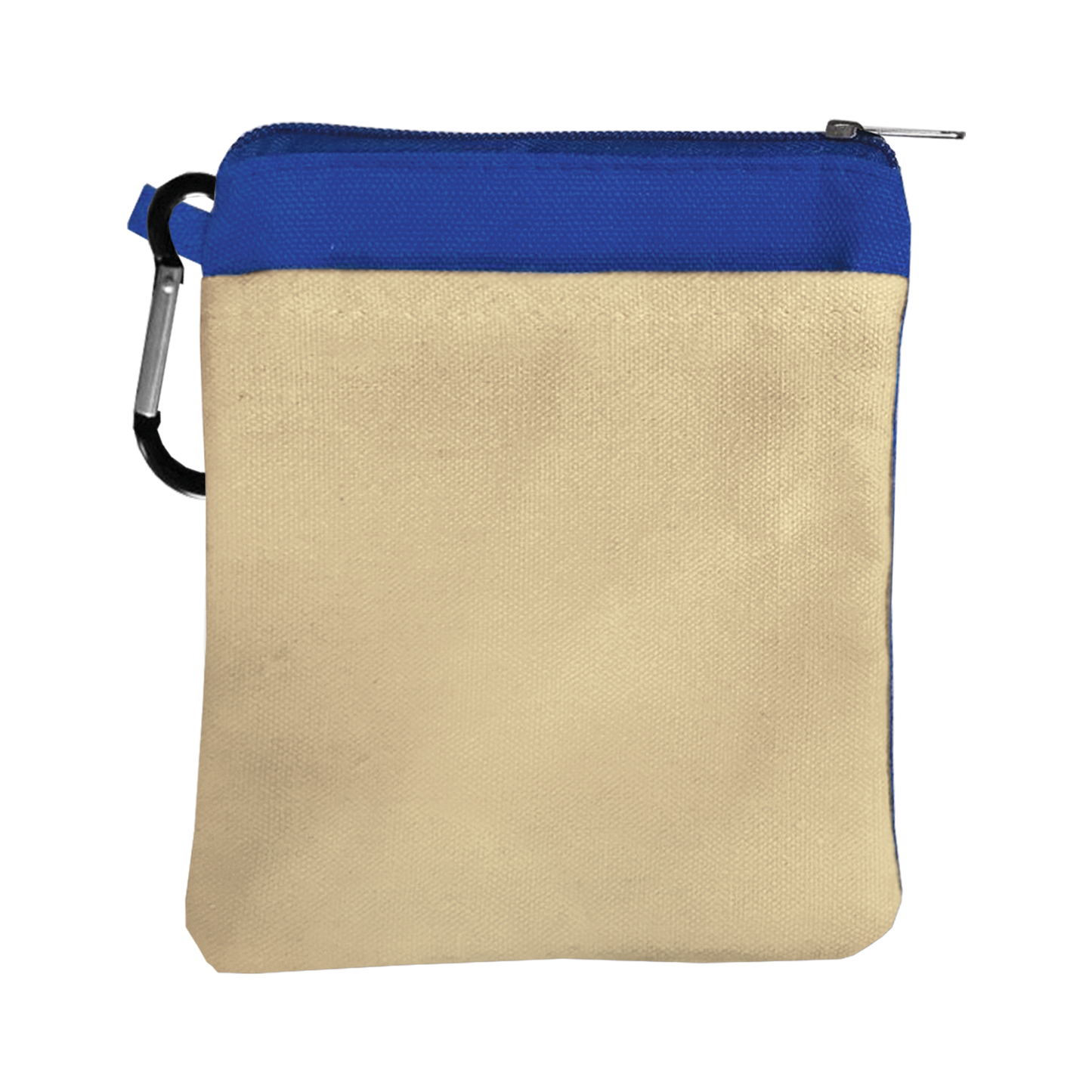 Canvas Zipper Pouch with Carabiner