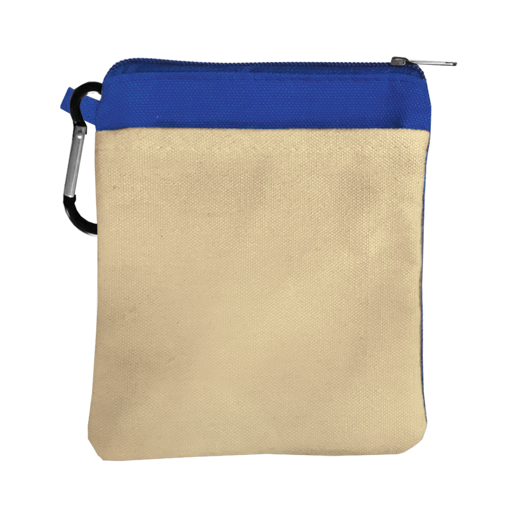 Canvas Zipper Pouch with Carabiner