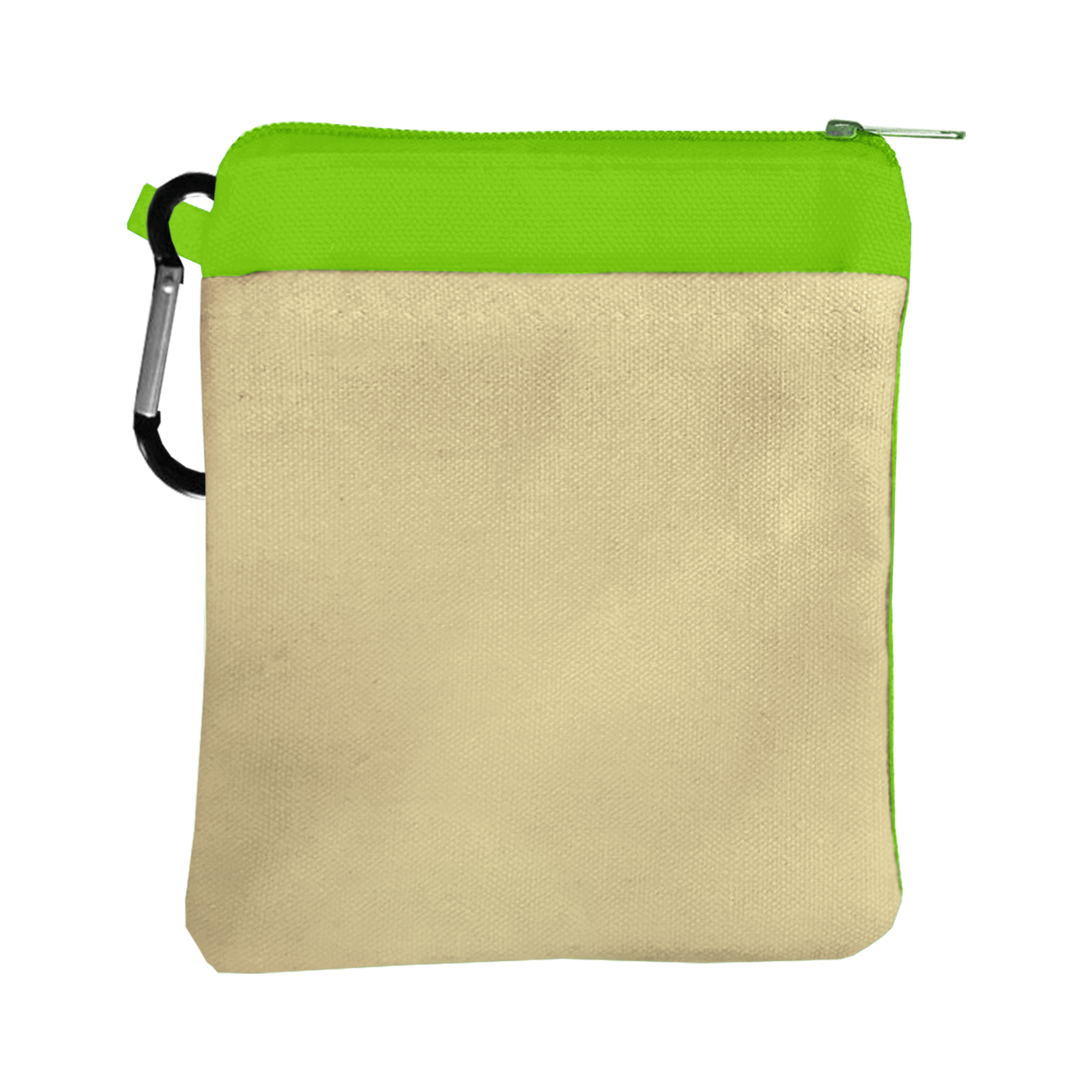 Canvas Zipper Pouch with Carabiner