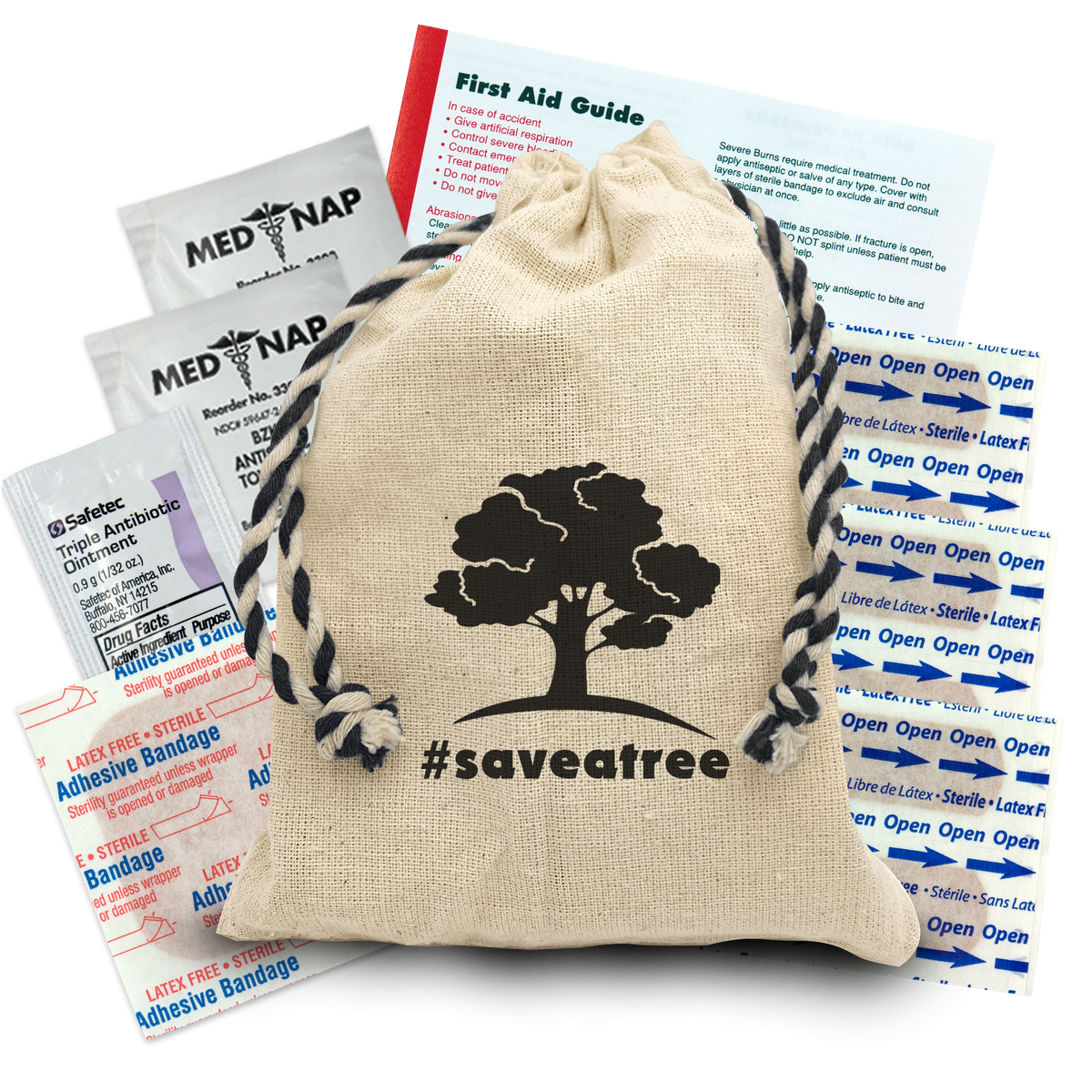 Custom logo Handy Canvas First Aid Kit – 11 Piece