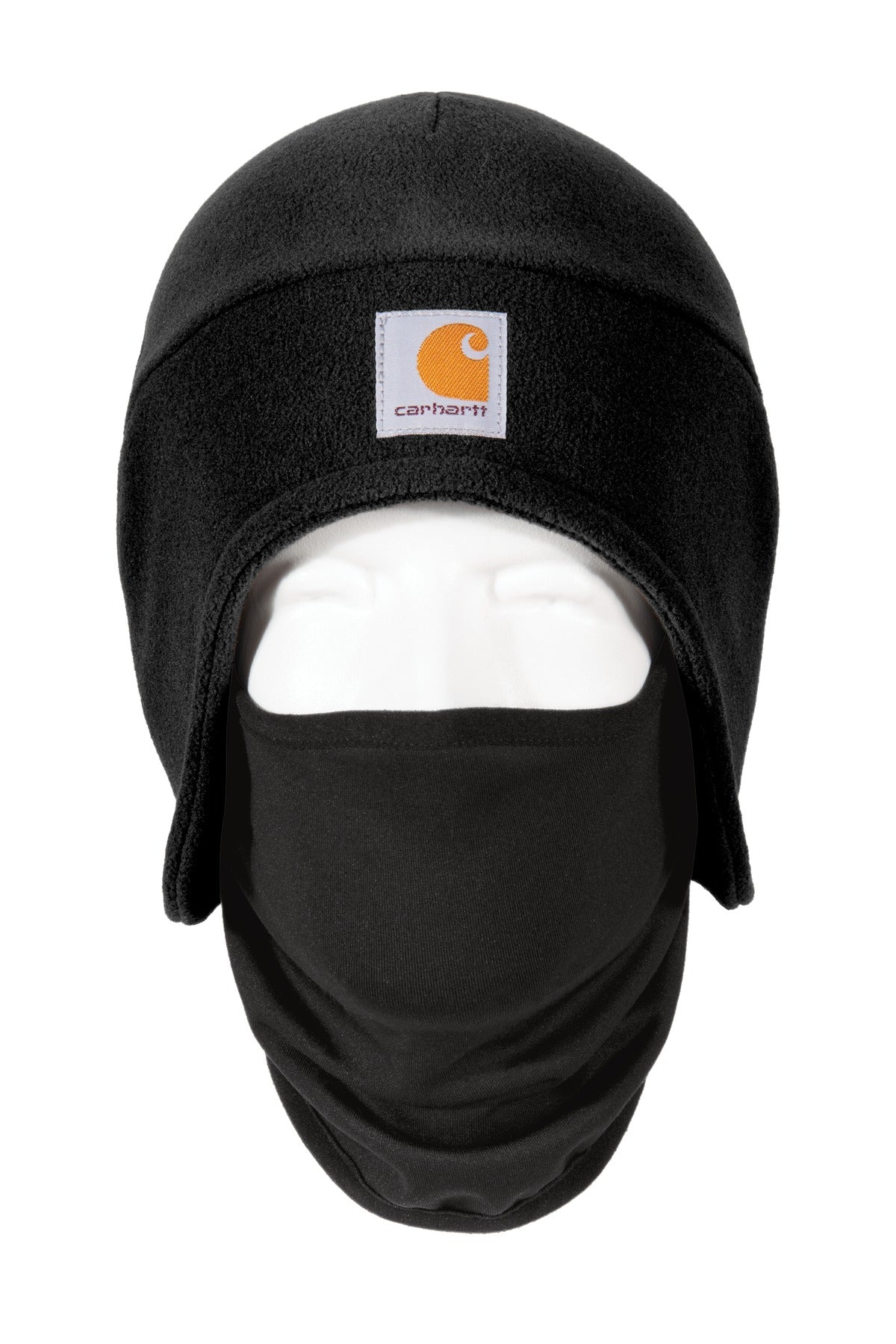 Custom logo Carhartt ® Fleece 2-In-1 Headwear. CTA202 in Black