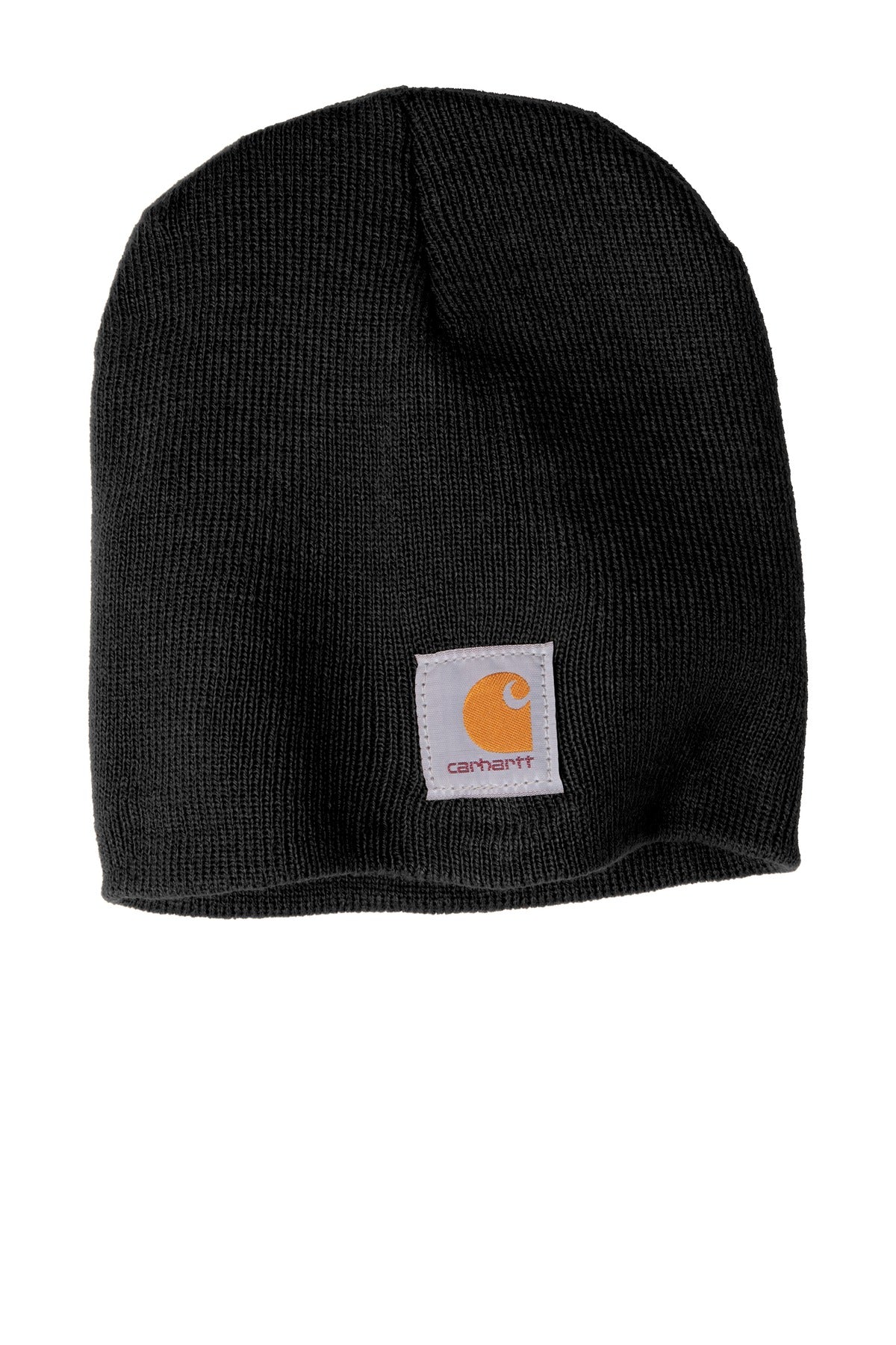 Custom logo Carhartt ® Acrylic Knit Hat. CTA205 in Black