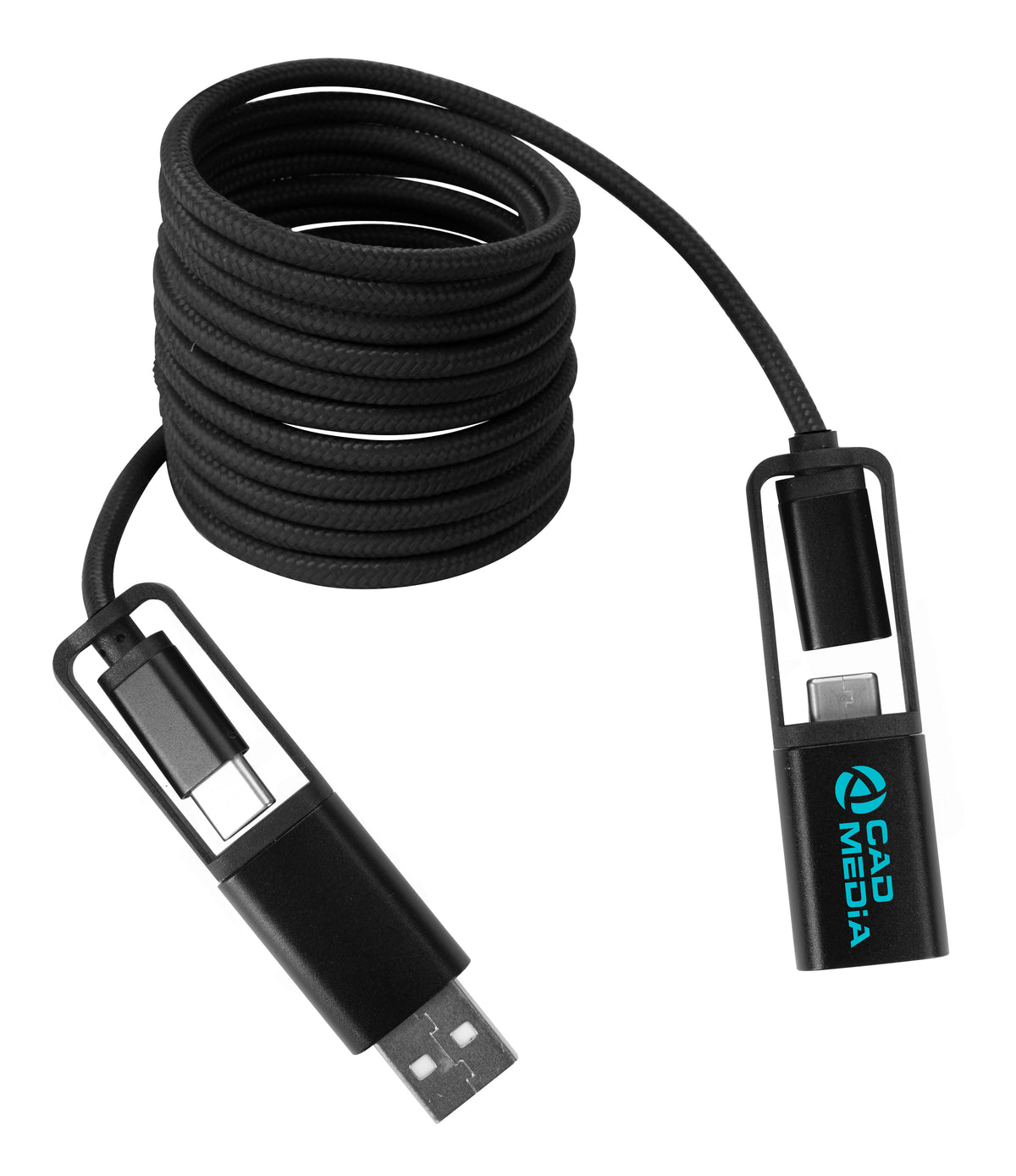Custom logo All-Over Braided Long Cable Extender