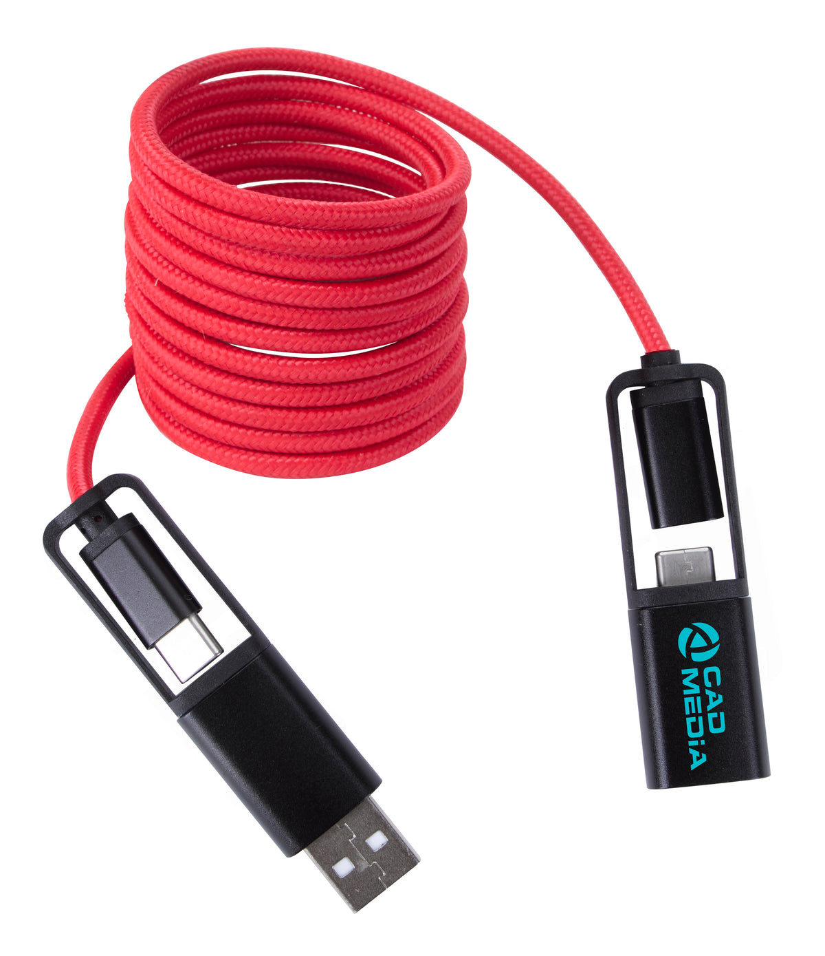 Custom logo All-Over Braided Long Cable Extender