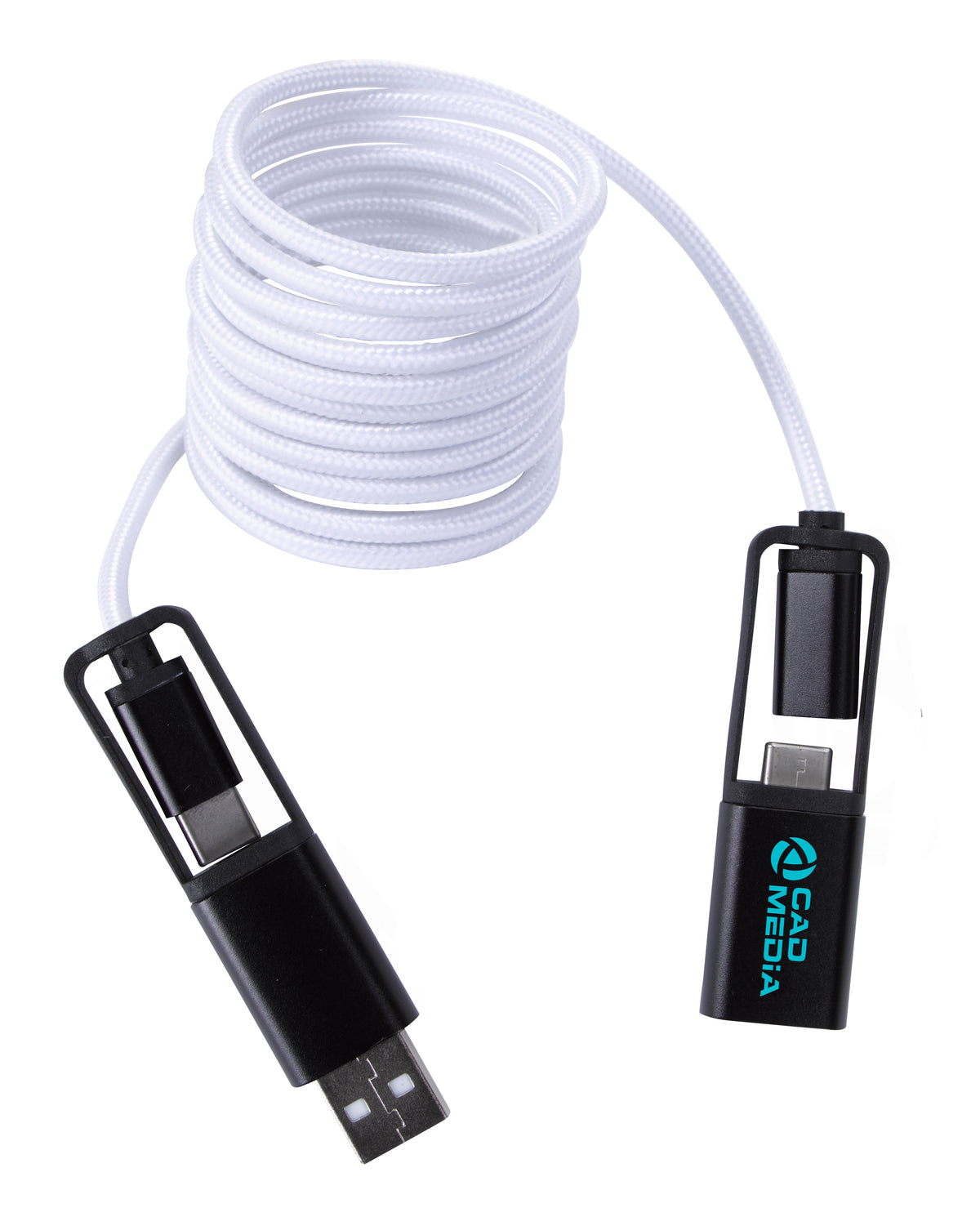 Custom logo All-Over Braided Long Cable Extender