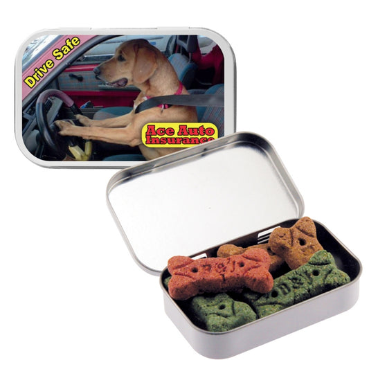 Custom logo Dog Bones in Large Tin