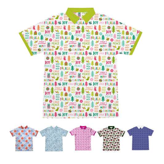 Custom logo UPF 30+ Fully Sublimated Seasonal Polo