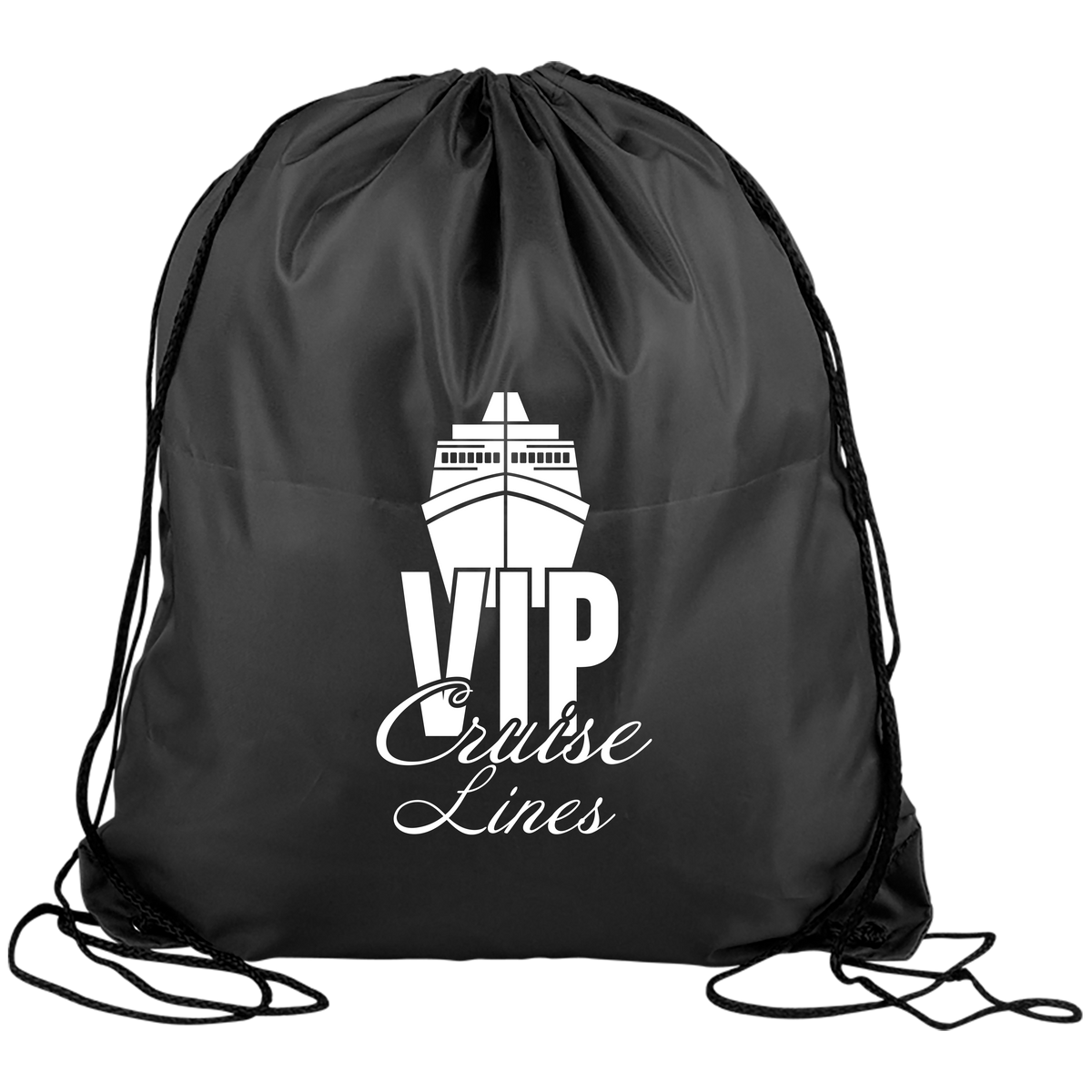 Custom logo Big Draw RPET Drawstring Backpack