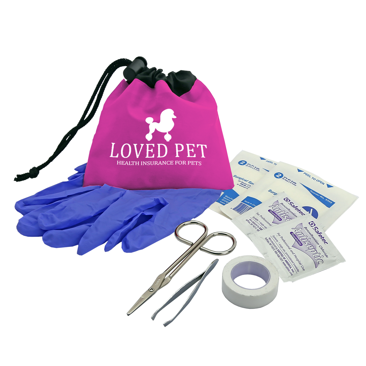 Custom logo Cinch Pouch Pet Care Kit – 8 Piece
