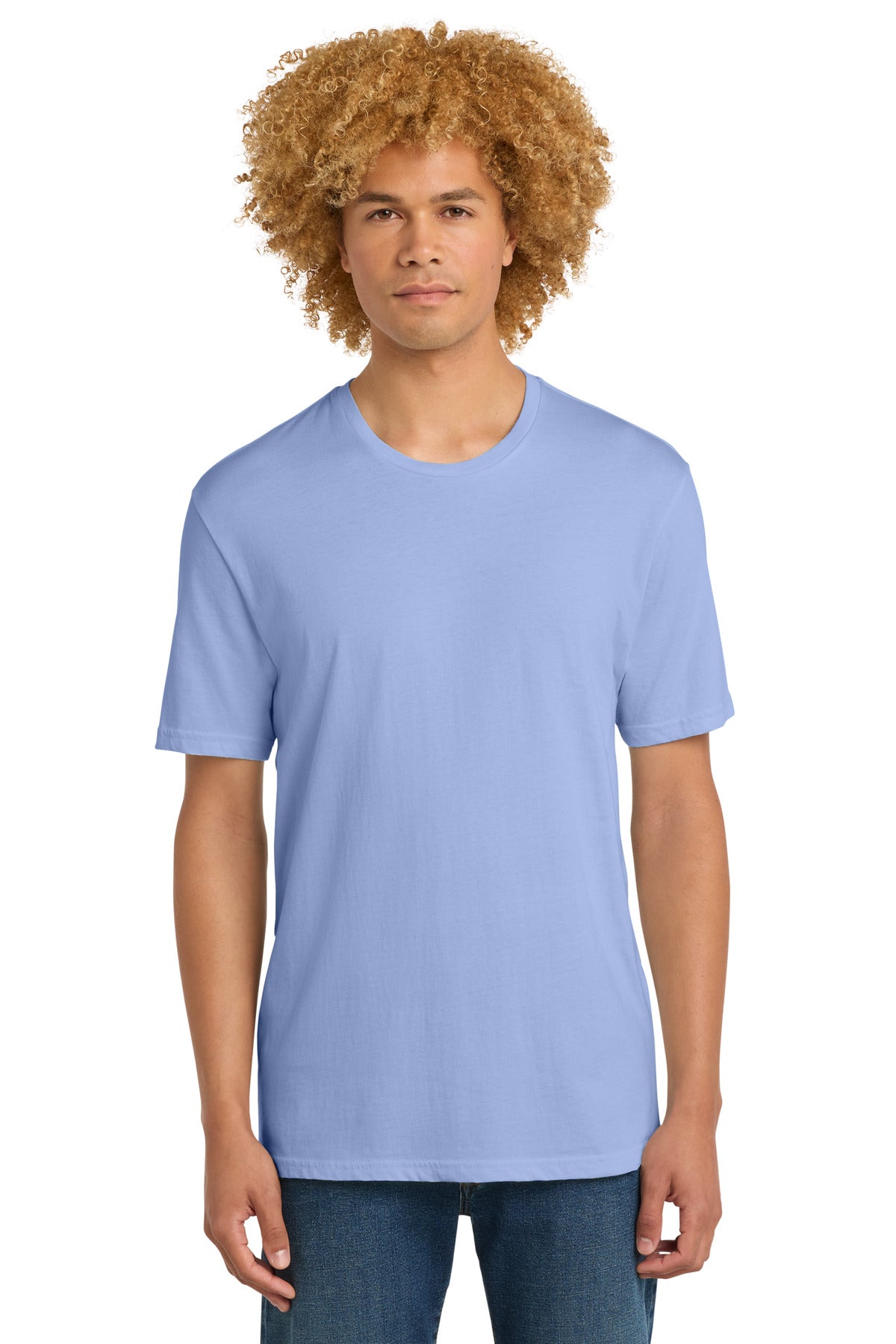 Custom logo District® Perfect Weight® Tee. DT104 in Soft Lilac