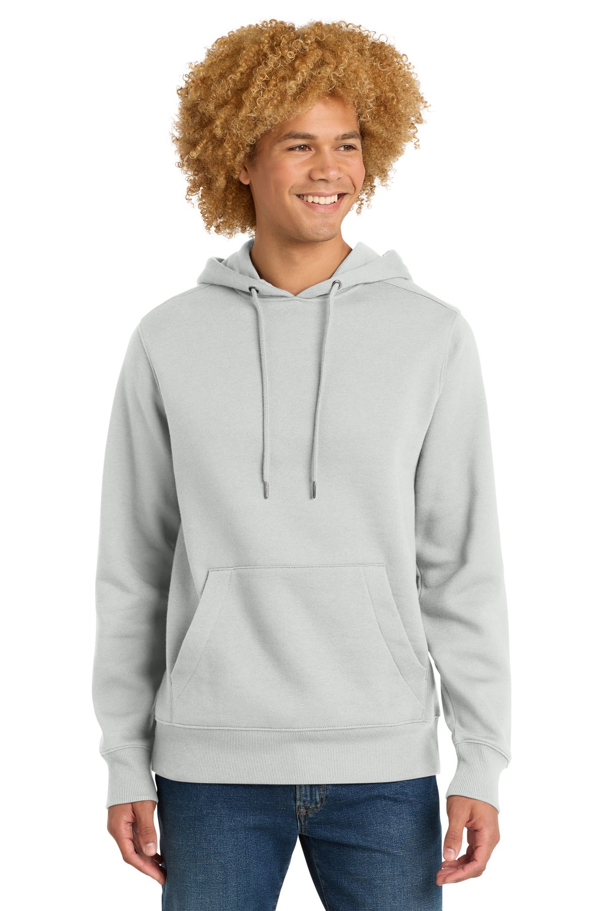 Custom logo District ® Perfect Weight ® Fleece Hoodie DT1101 in Ash