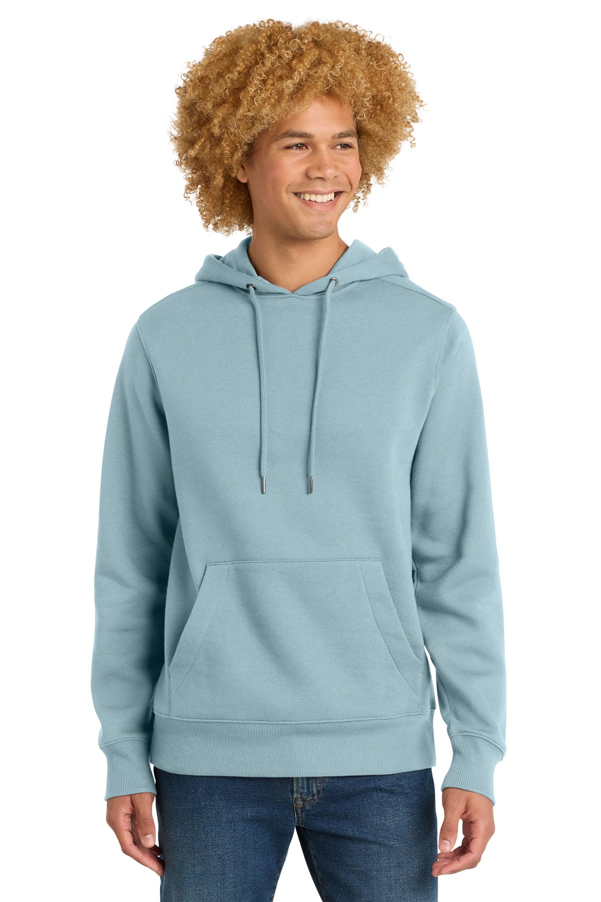 Custom logo District ® Perfect Weight ® Fleece Hoodie DT1101 in Blue Fog