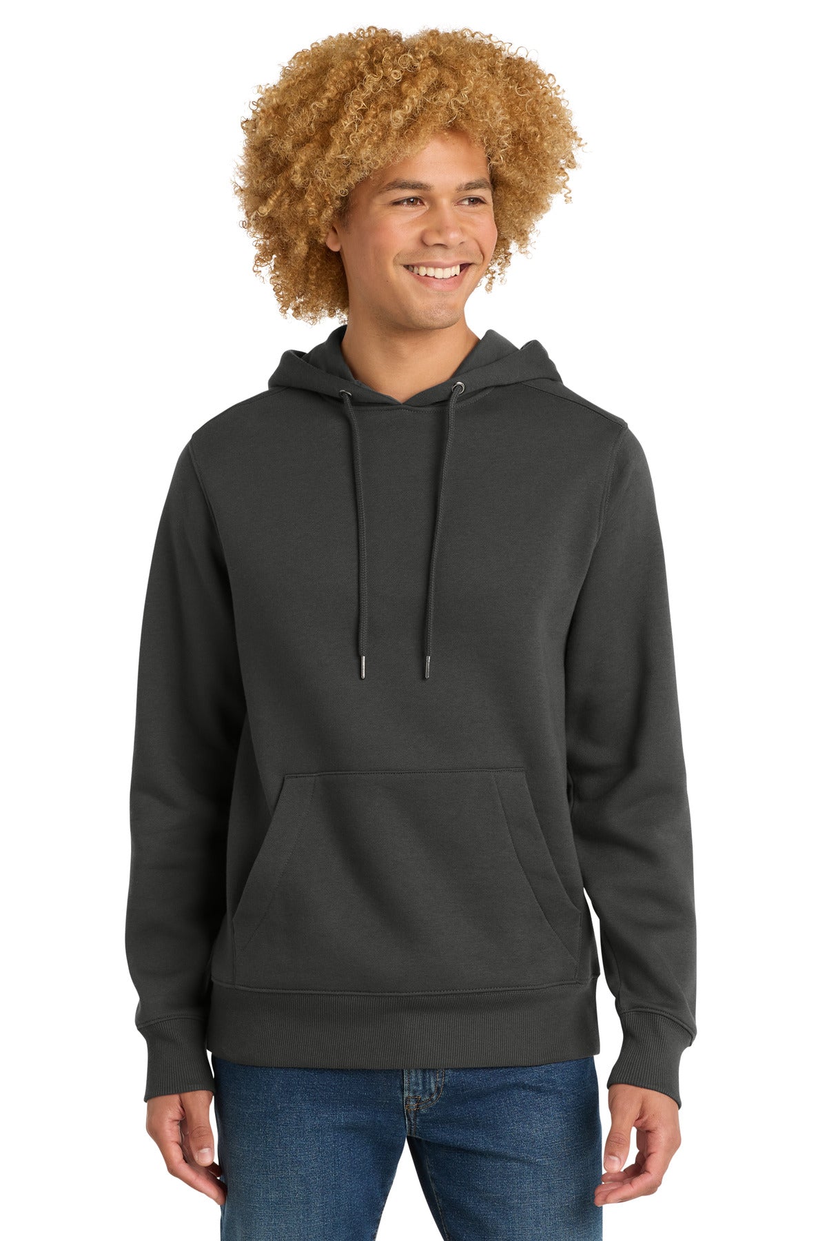 Custom logo District ® Perfect Weight ® Fleece Hoodie DT1101 in Charcoal
