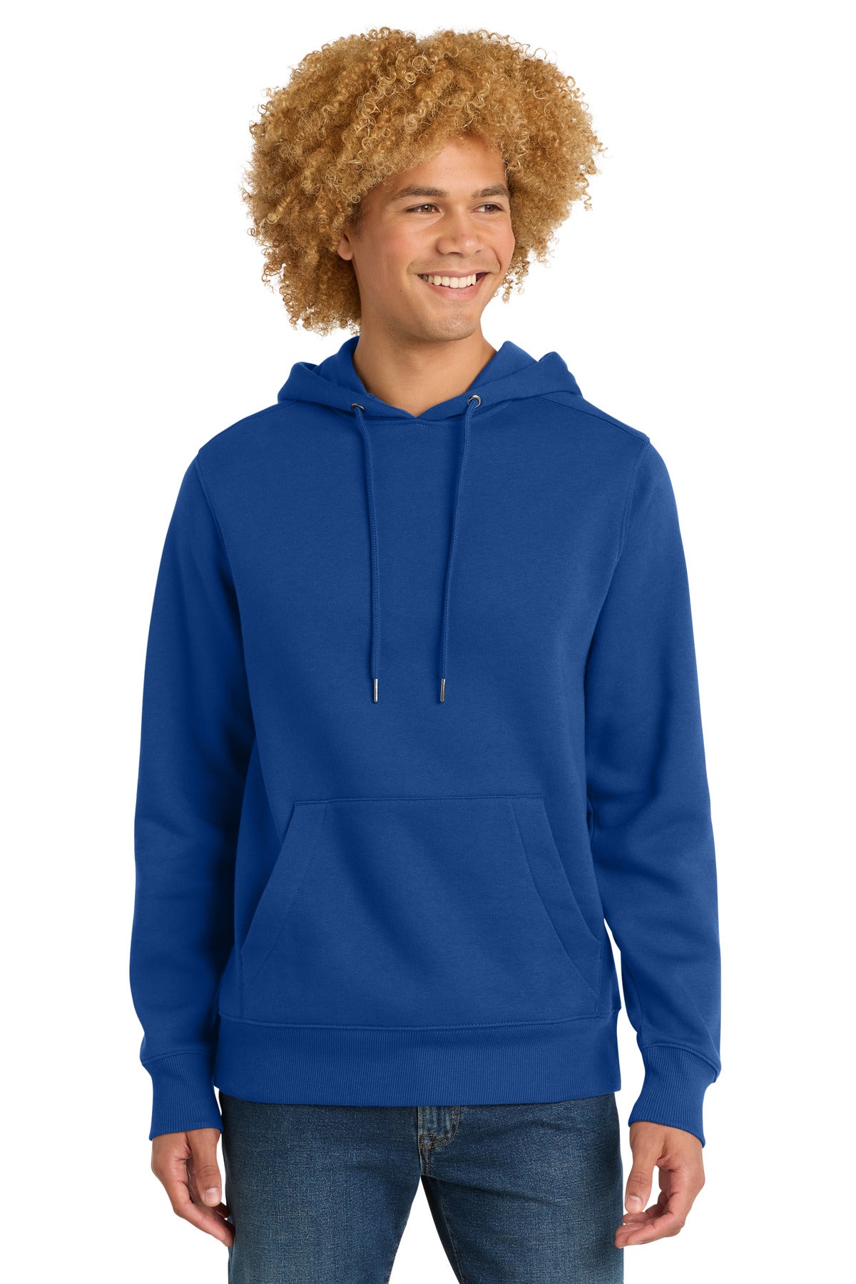 Custom logo District ® Perfect Weight ® Fleece Hoodie DT1101 in Deep Royal