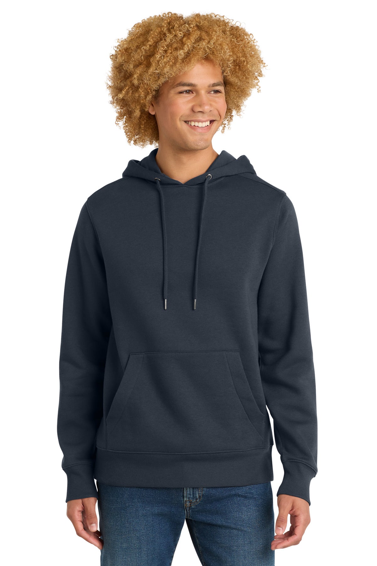 Custom logo District ® Perfect Weight ® Fleece Hoodie DT1101 in New Navy