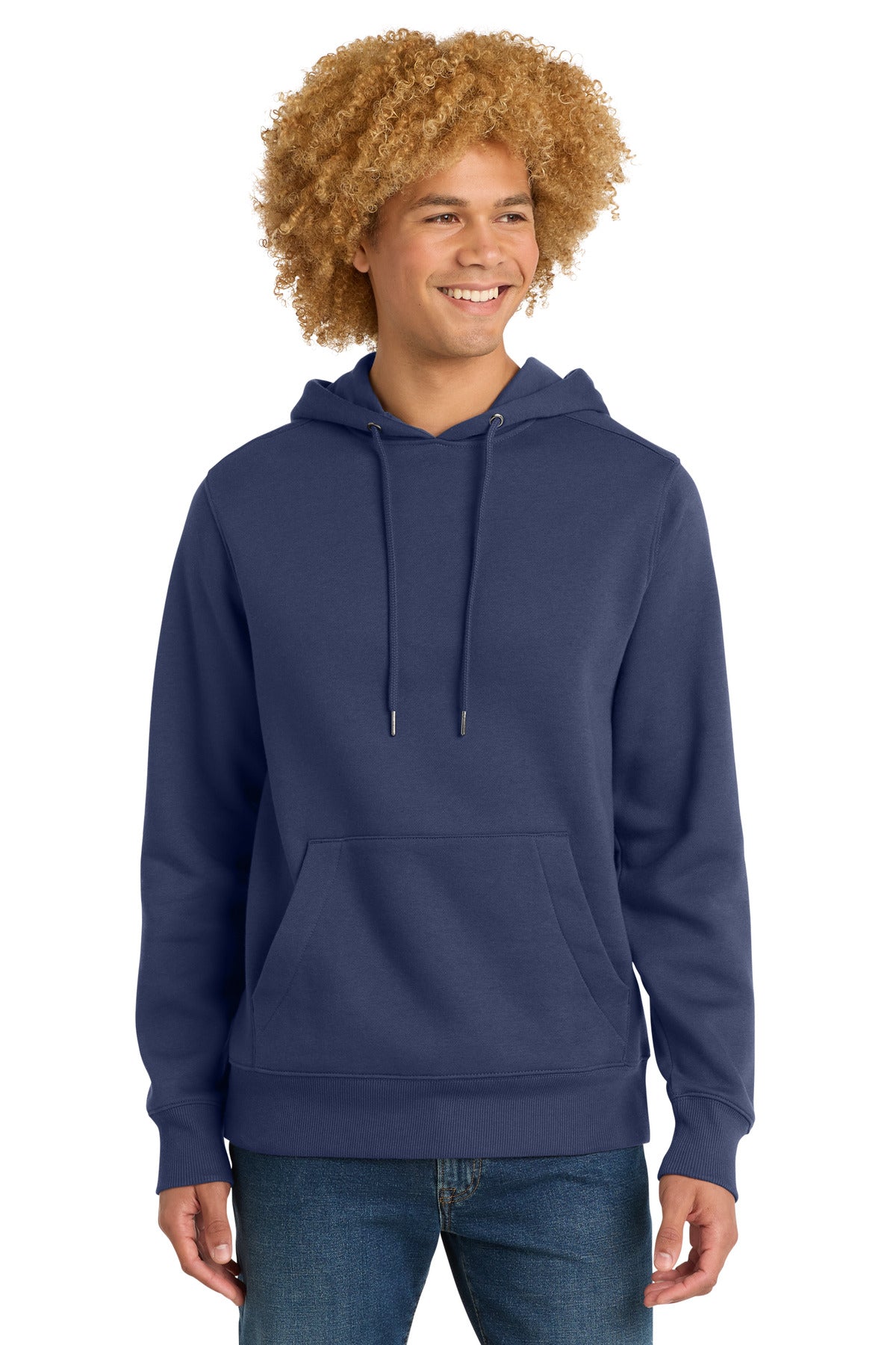 Custom logo District ® Perfect Weight ® Fleece Hoodie DT1101 in Tanzanite